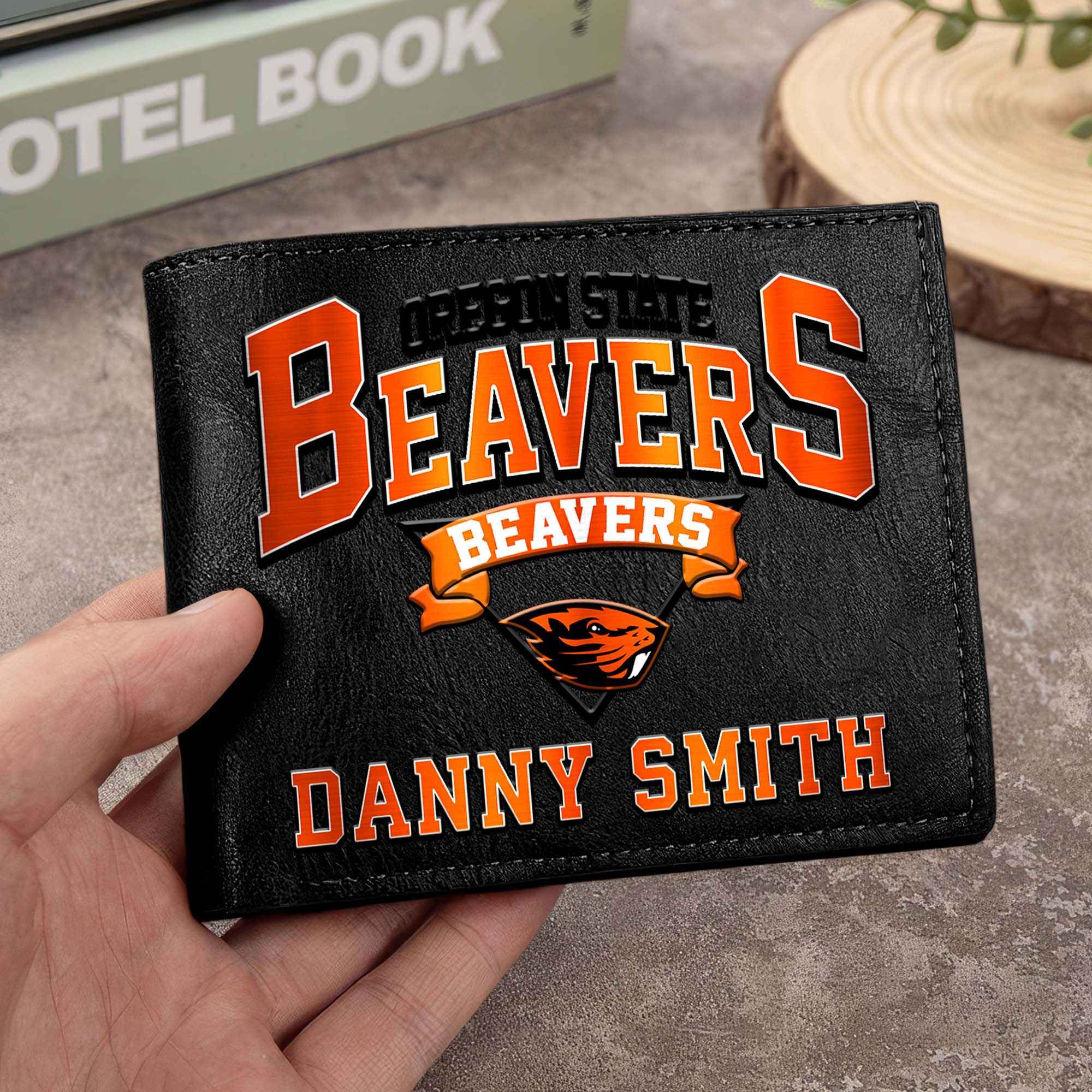 Oregon State Beavers Men Wallet Custom Your Name, Football Team Men Wallet For Fans, Gifts For Football Lovers EHIVM-02261050