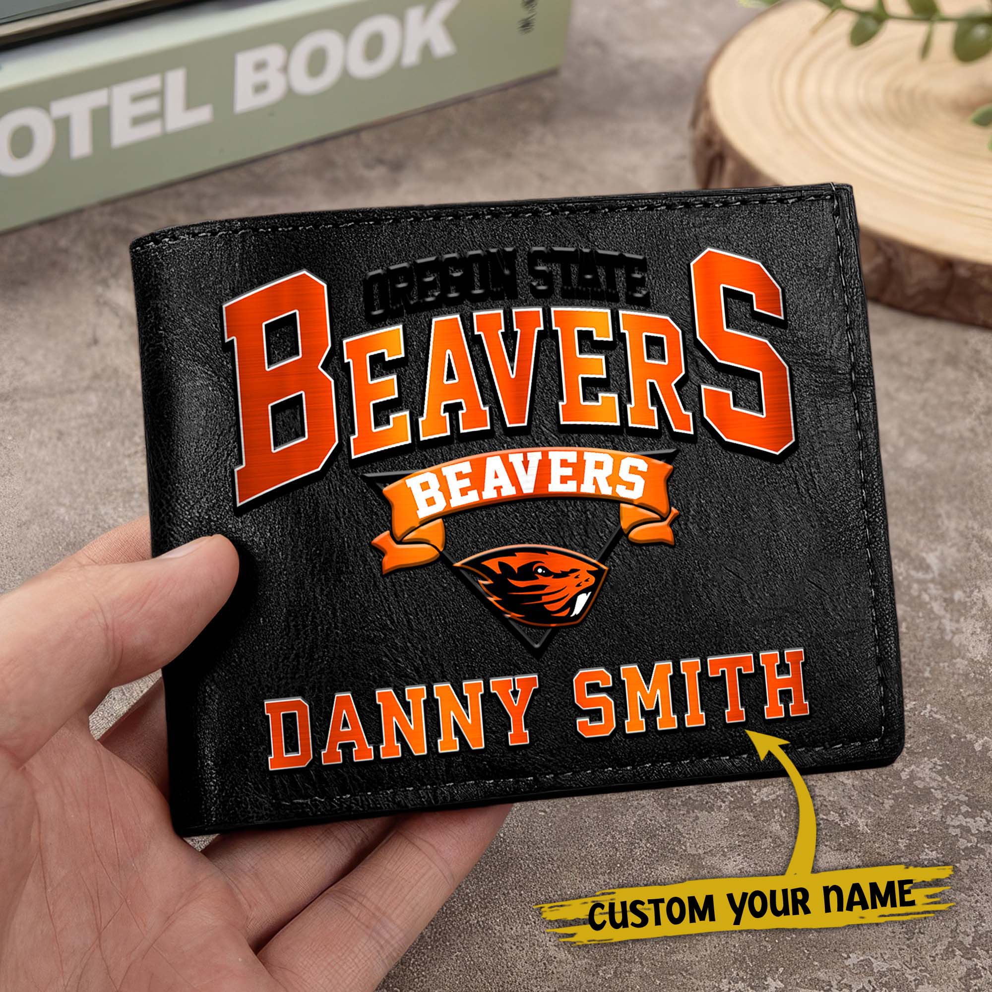 Alternative view of Oregon State Beavers Men Wallet Custom Your Name, Football Team Men Wallet For Fans, Gifts For Football Lovers EHIVM-02261050