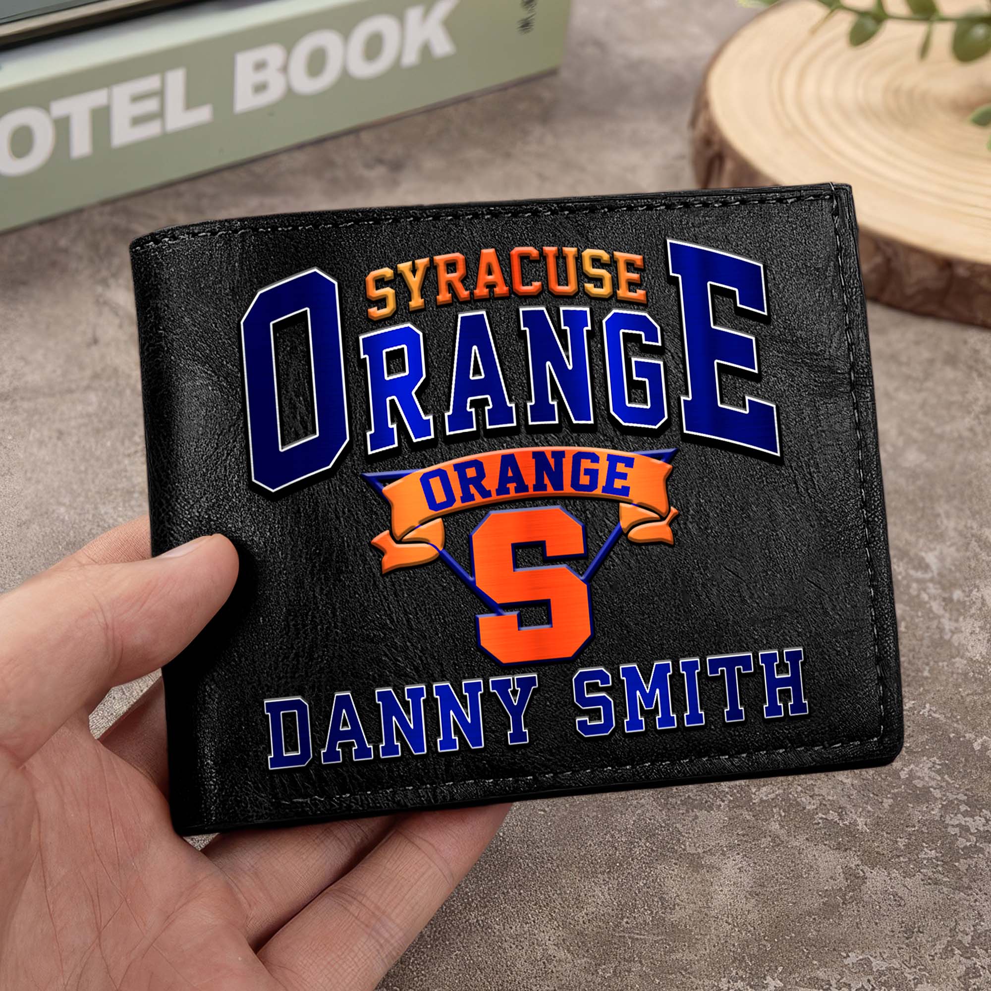 Syracuse Orange Men Wallet Custom Your Name, Football Team Men Wallet For Fans, Gifts For Football Lovers EHIVM-02261050