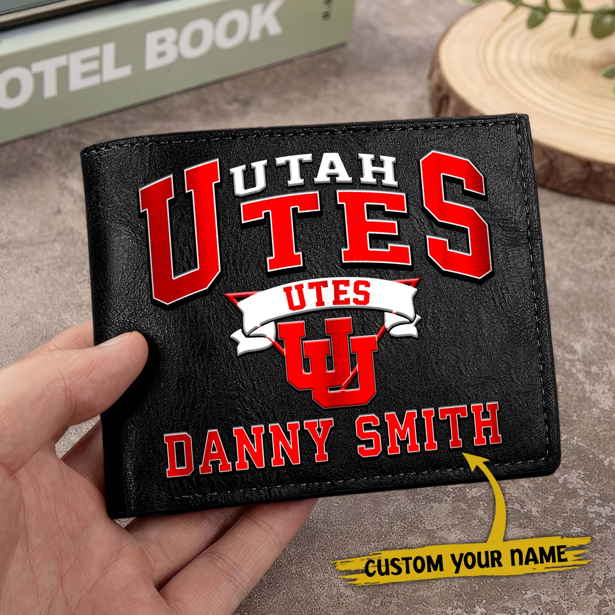 Alternative view of Utah Utes Men Wallet Custom Your Name, Football Team Men Wallet For Fans, Gifts For Football Lovers EHIVM-02261050