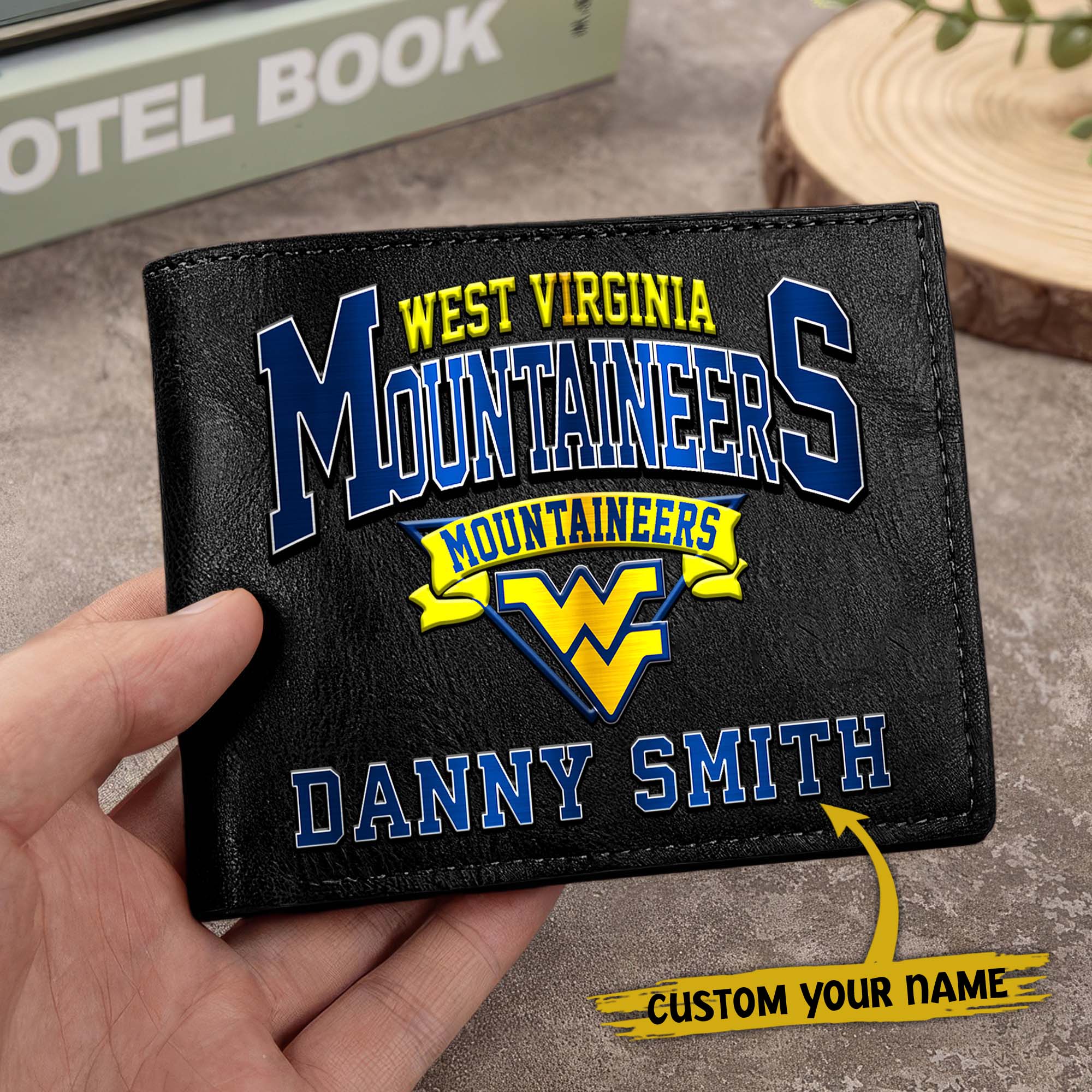 Alternative view of West Virginia Mountaineers Men Wallet Custom Your Name, Football Team Men Wallet For Fans, Gifts For Football Lovers EHIVM-02261050