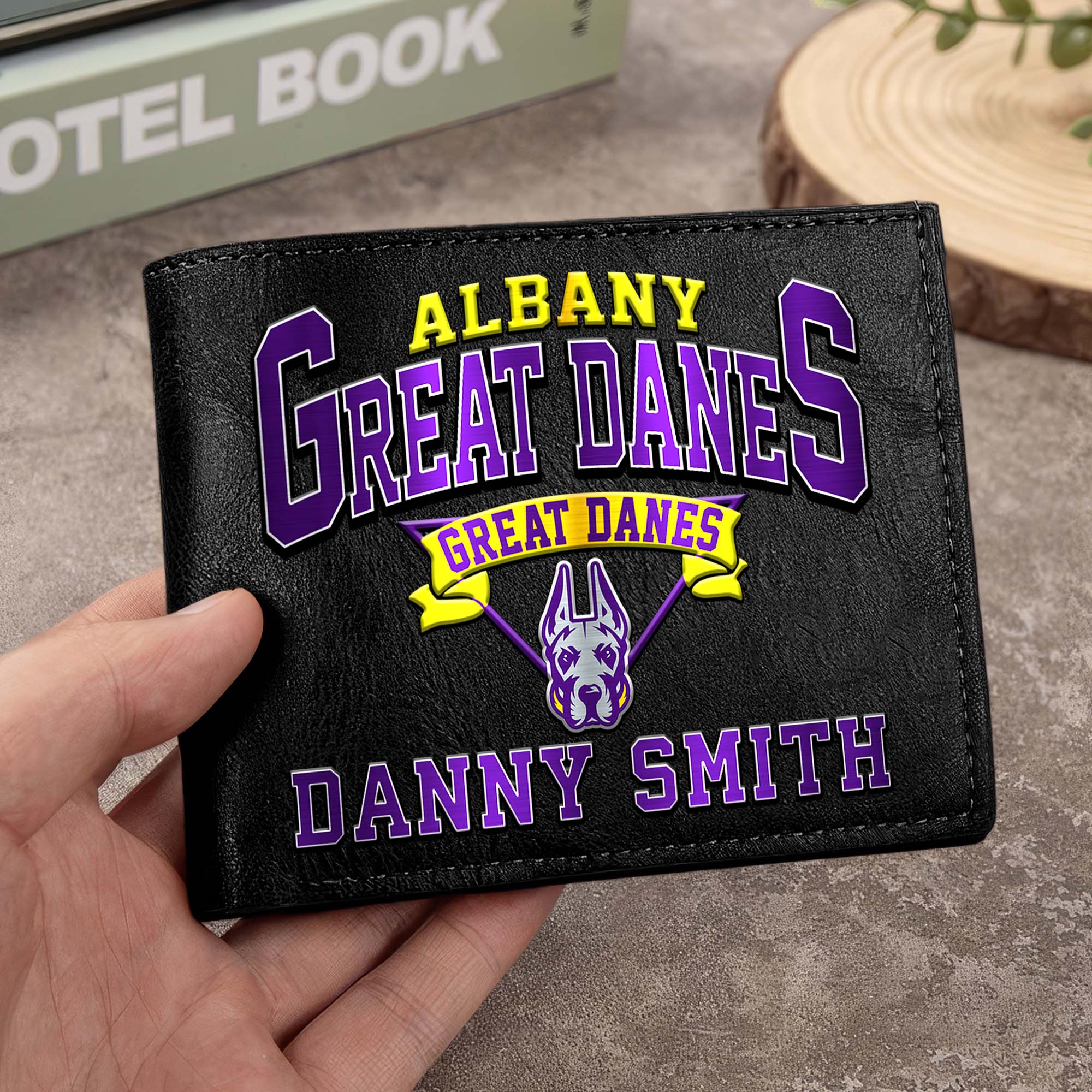 Albany Great Danes Men Wallet Custom Your Name, Football Team Men Wallet For Fans, Gifts For Football Lovers EHIVM-02261050