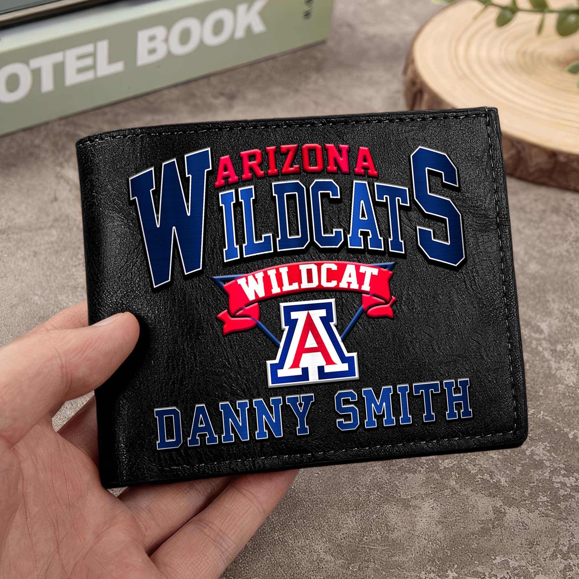 Arizona Wildcats Men Wallet Custom Your Name, Football Team Men Wallet For Fans, Gifts For Football Lovers EHIVM-02261050