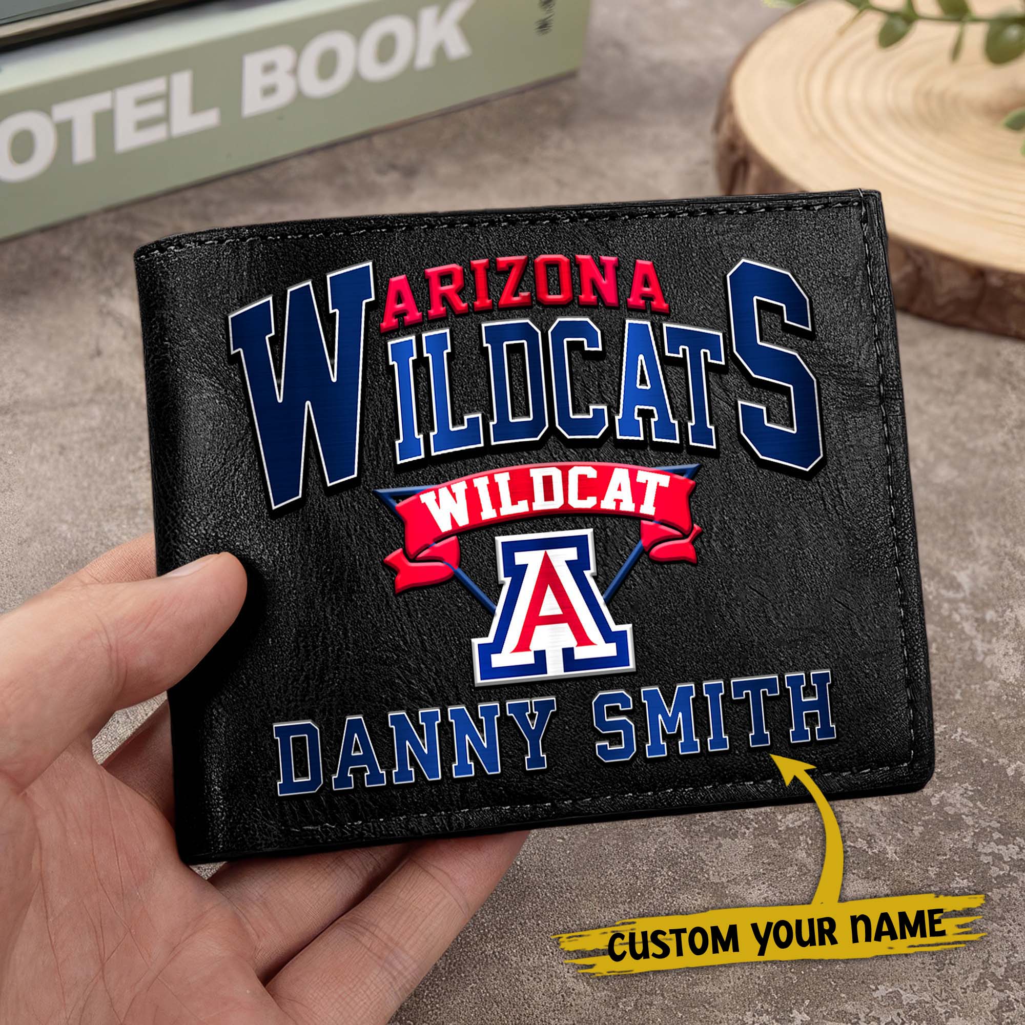 Alternative view of Arizona Wildcats Men Wallet Custom Your Name, Football Team Men Wallet For Fans, Gifts For Football Lovers EHIVM-02261050
