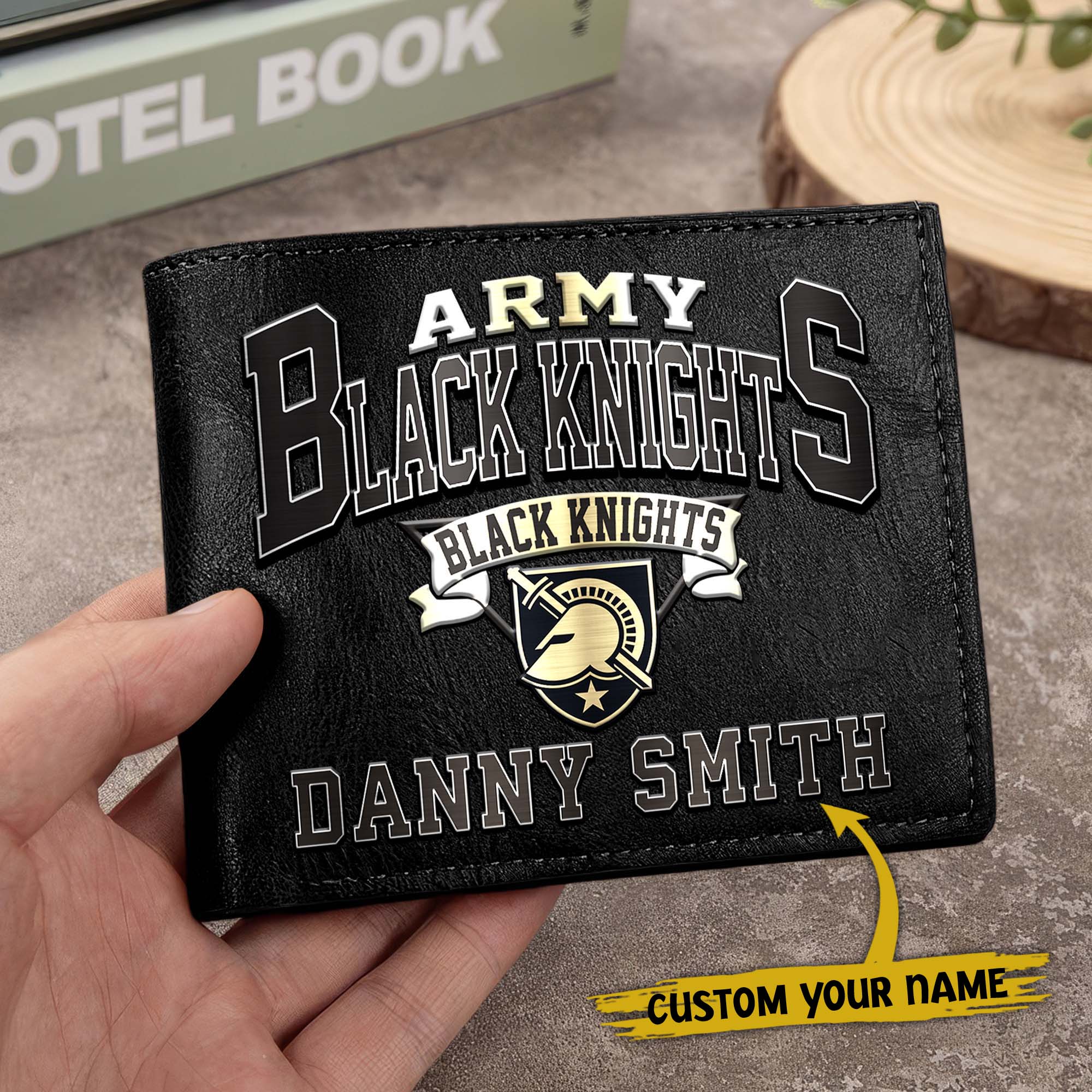 Alternative view of Army Black Knights Men Wallet Custom Your Name, Football Team Men Wallet For Fans, Gifts For Football Lovers EHIVM-02261050