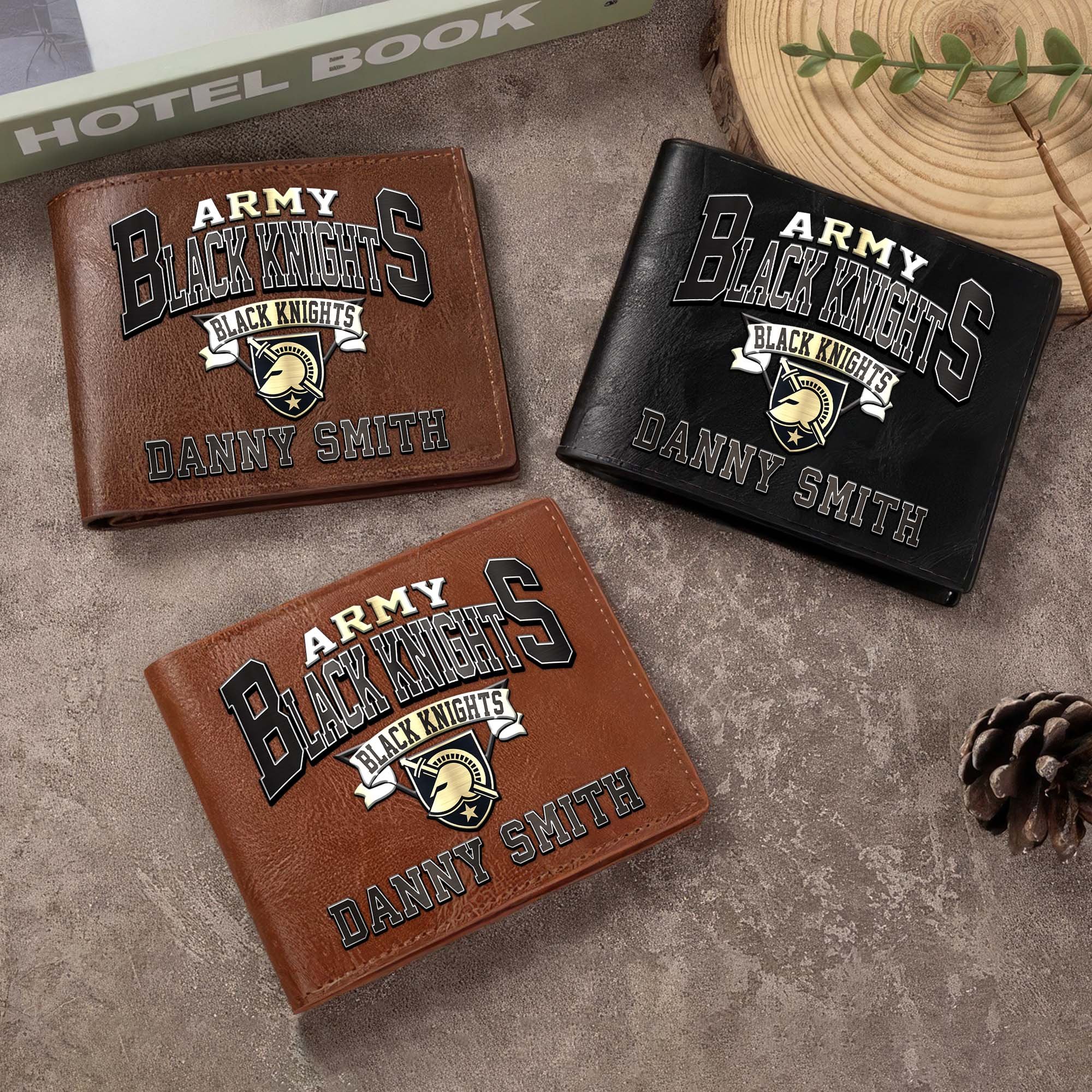 Army Black Knights Men Wallet Custom Your Name, Football Team Men Wallet For Fans, Gifts For Football Lovers EHIVM-02261050 - Image 3