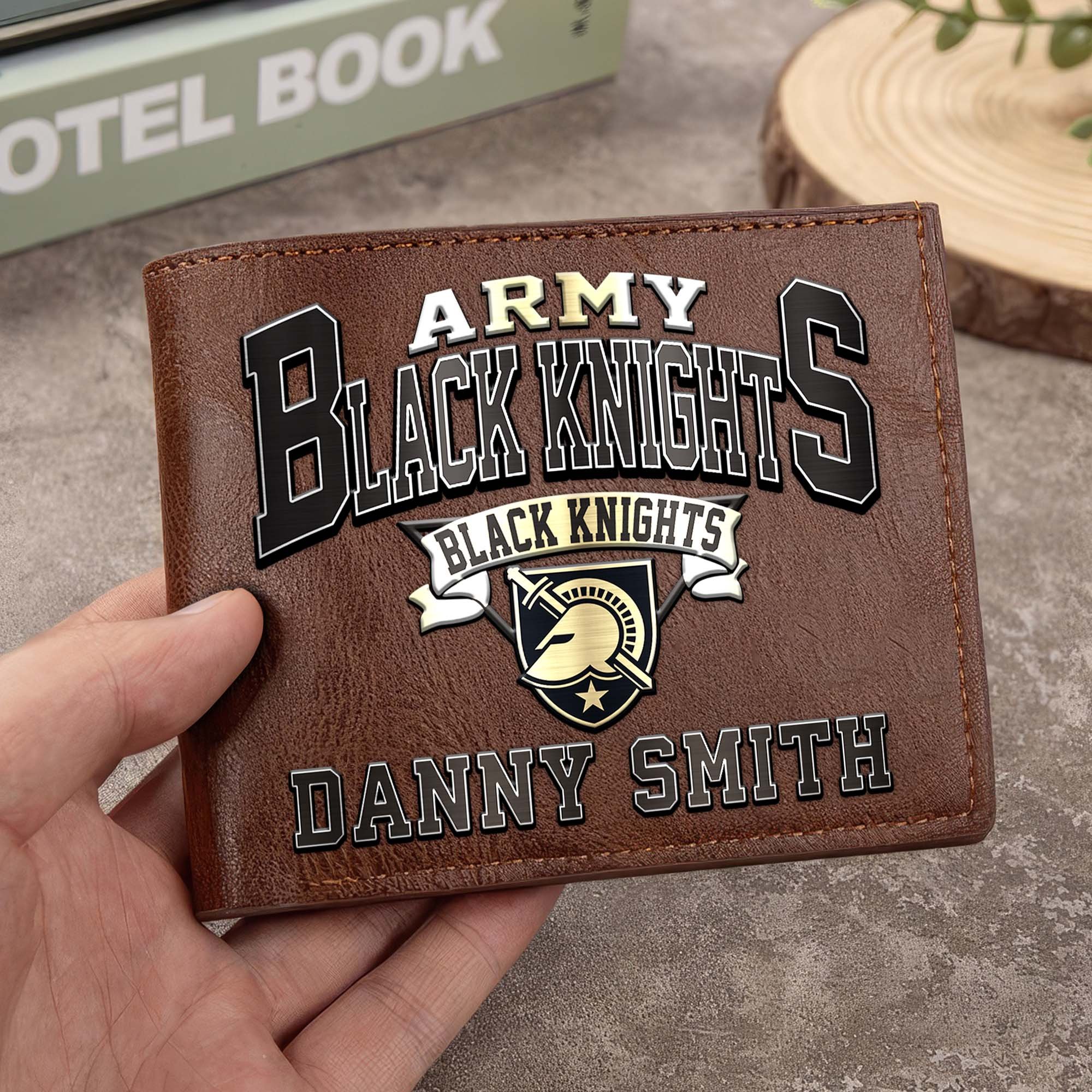 Army Black Knights Men Wallet Custom Your Name, Football Team Men Wallet For Fans, Gifts For Football Lovers EHIVM-02261050 - Image 4