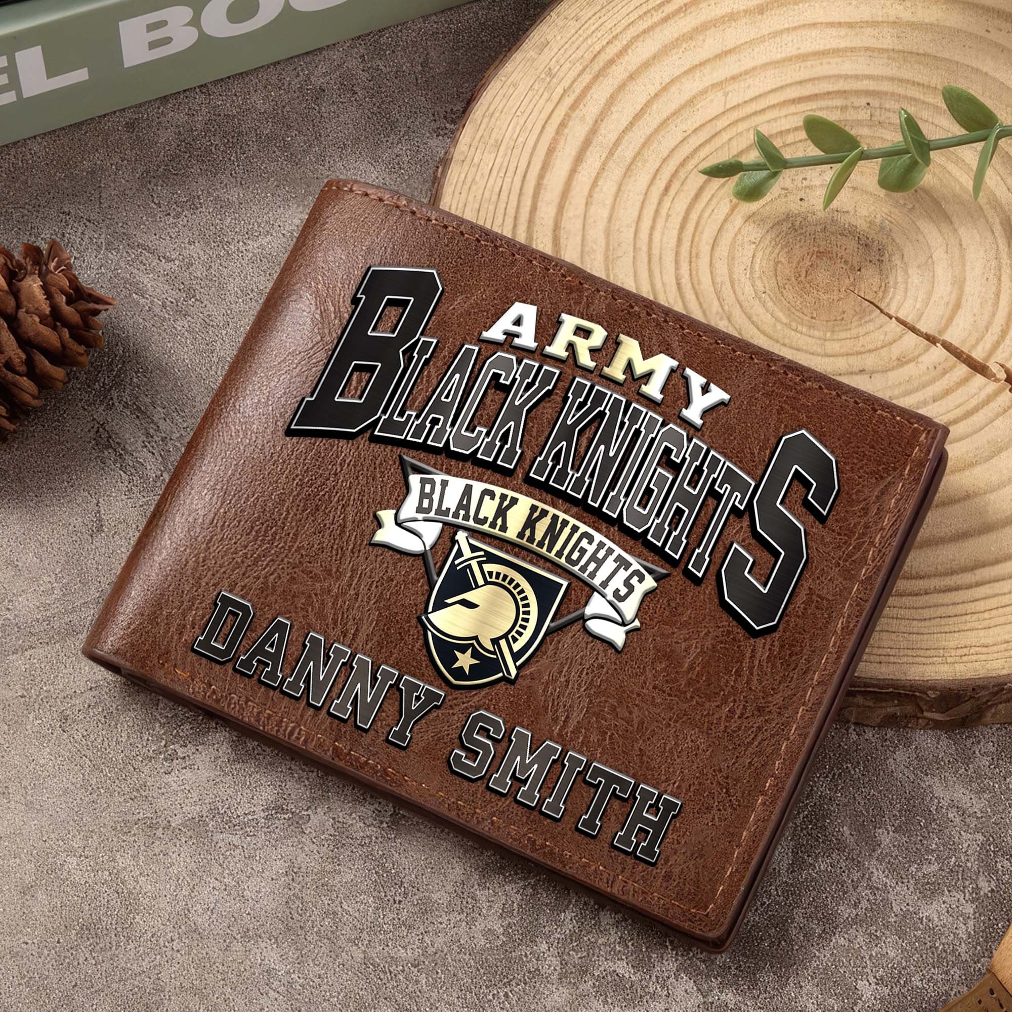 Army Black Knights Men Wallet Custom Your Name, Football Team Men Wallet For Fans, Gifts For Football Lovers EHIVM-02261050 - Image 6