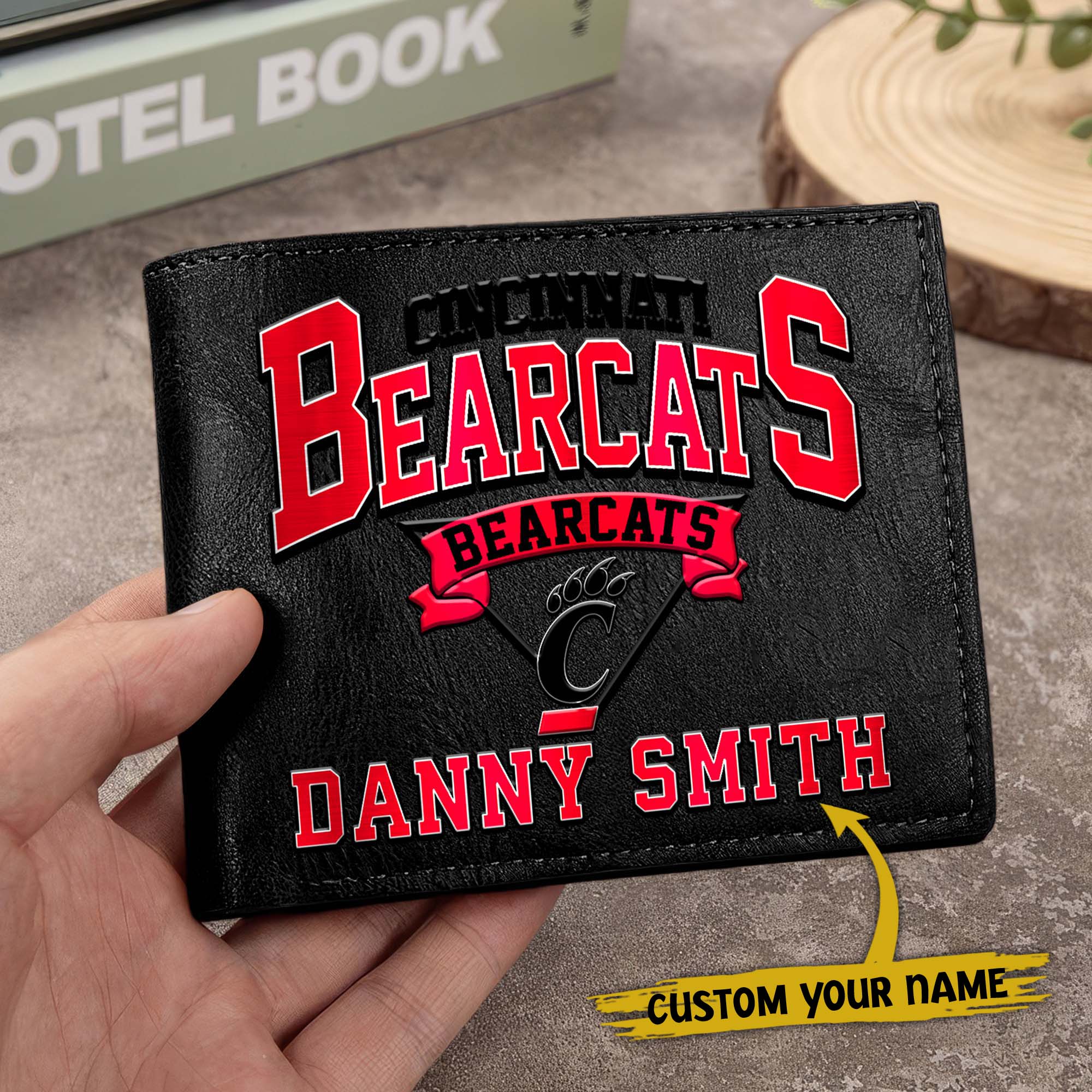 Alternative view of Cincinnati Bearcats Men Wallet Custom Your Name, Football Team Men Wallet For Fans, Gifts For Football Lovers EHIVM-02261050