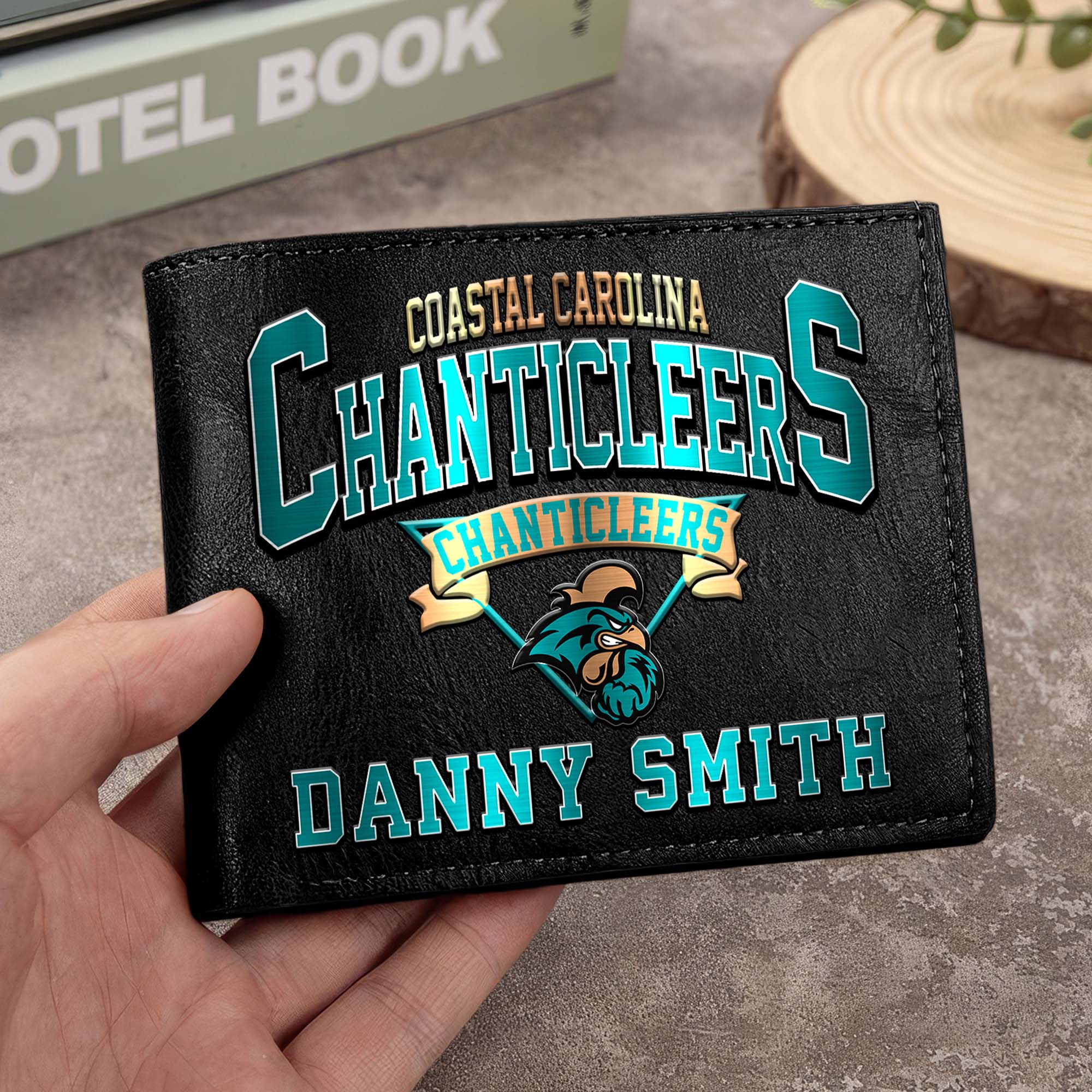 Coastal Carolina Chanticleers Men Wallet Custom Your Name, Football Team Men Wallet For Fans, Gifts For Football Lovers EHIVM-02261050