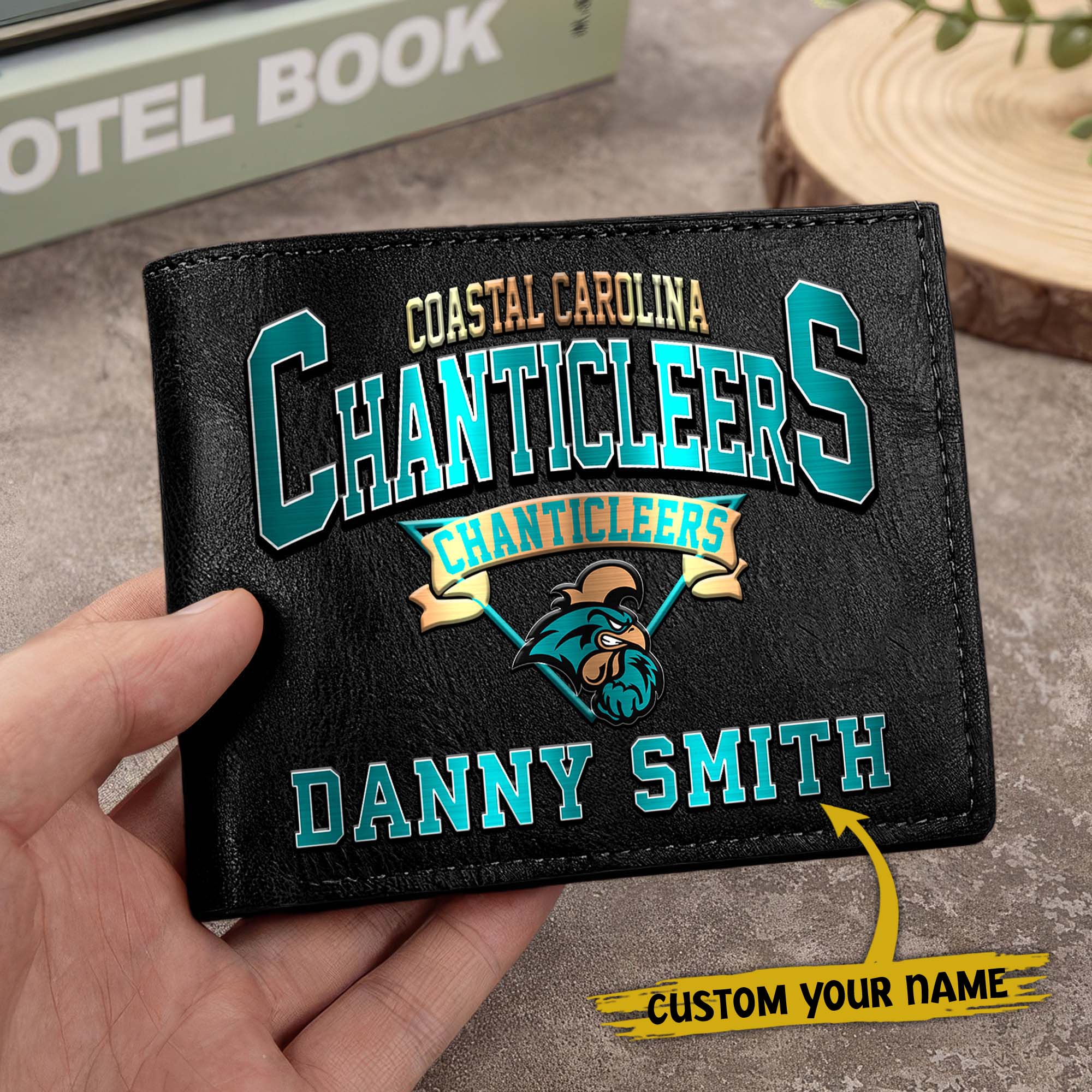 Alternative view of Coastal Carolina Chanticleers Men Wallet Custom Your Name, Football Team Men Wallet For Fans, Gifts For Football Lovers EHIVM-02261050