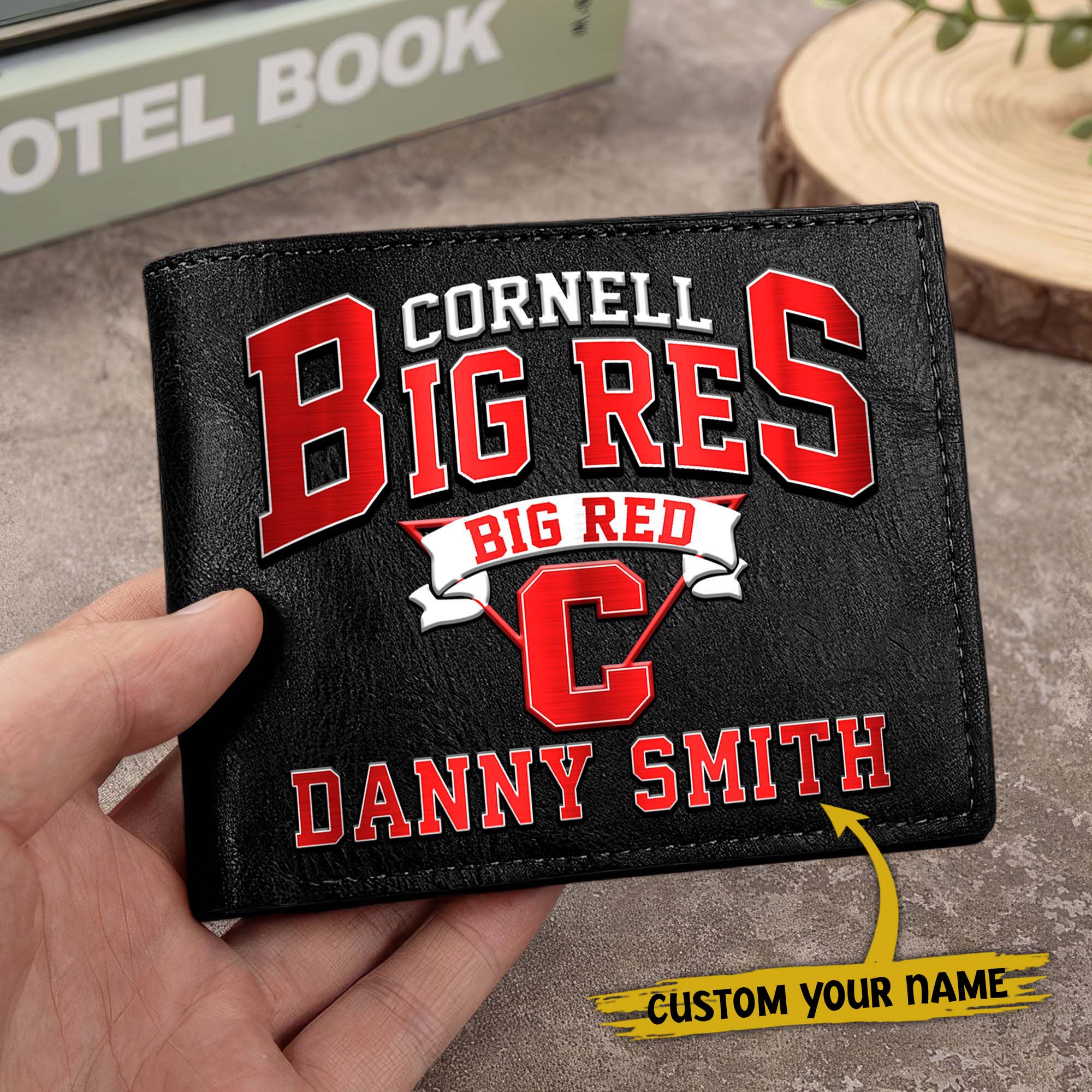 Alternative view of Cornell Big Red Men Wallet Custom Your Name, Football Team Men Wallet For Fans, Gifts For Football Lovers EHIVM-02261050