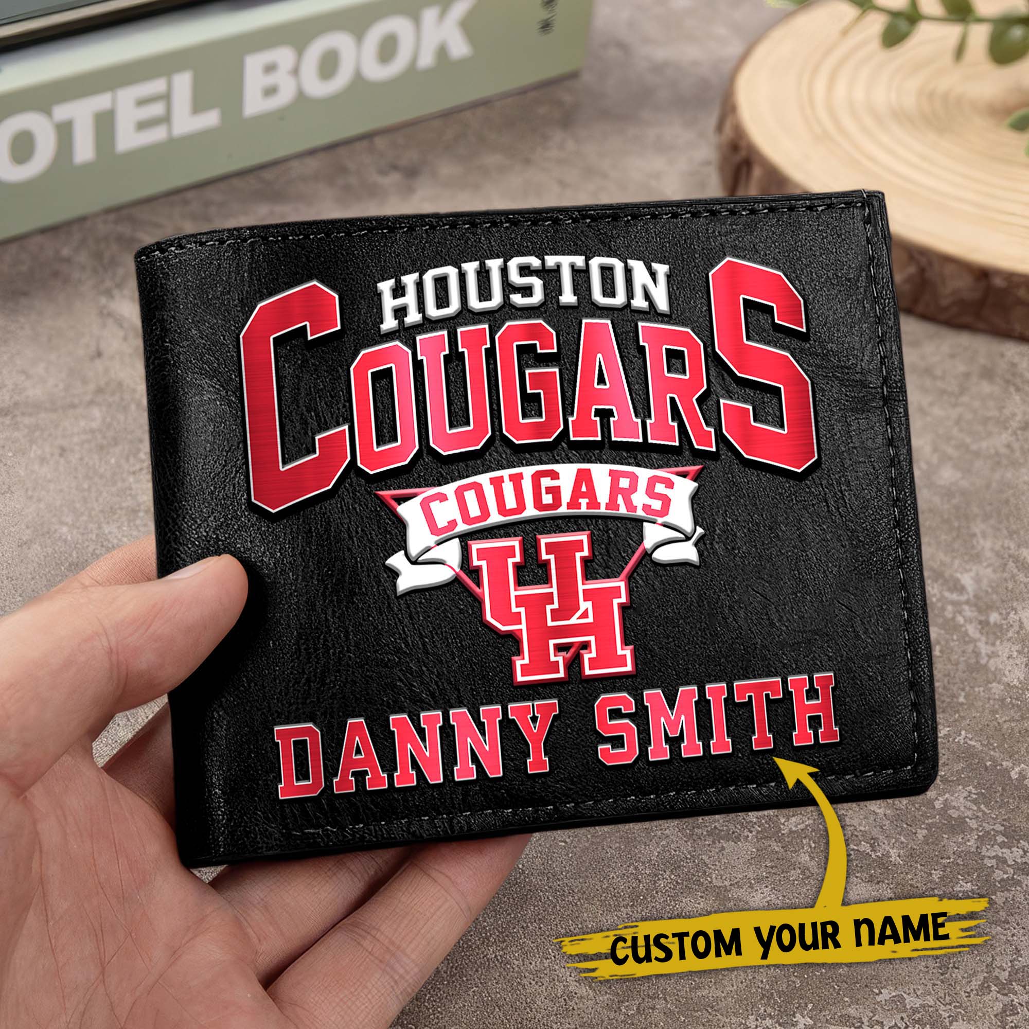 Alternative view of Houston Cougars Men Wallet Custom Your Name, Football Team Men Wallet For Fans, Gifts For Football Lovers EHIVM-02261050