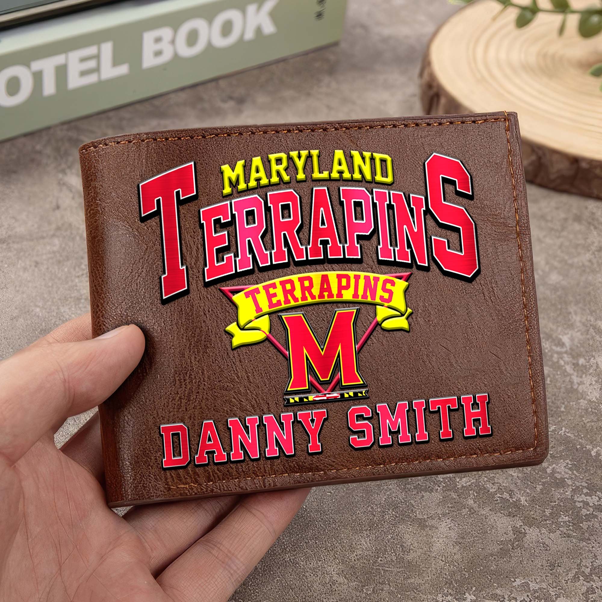 Maryland Terrapins Men Wallet Custom Your Name, Football Team Men Wallet For Fans, Gifts For Football Lovers EHIVM-02261050 - Image 4