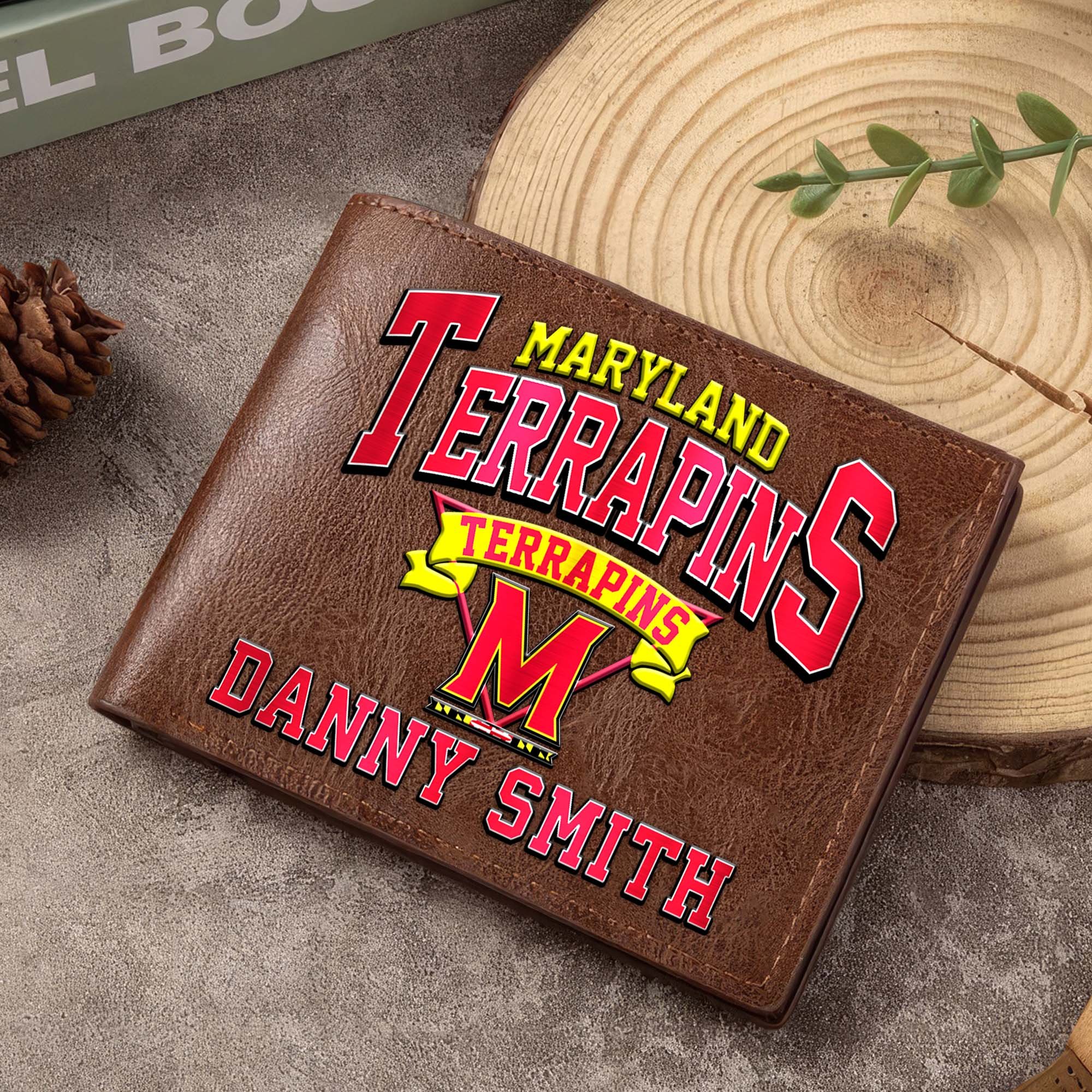 Maryland Terrapins Men Wallet Custom Your Name, Football Team Men Wallet For Fans, Gifts For Football Lovers EHIVM-02261050 - Image 6