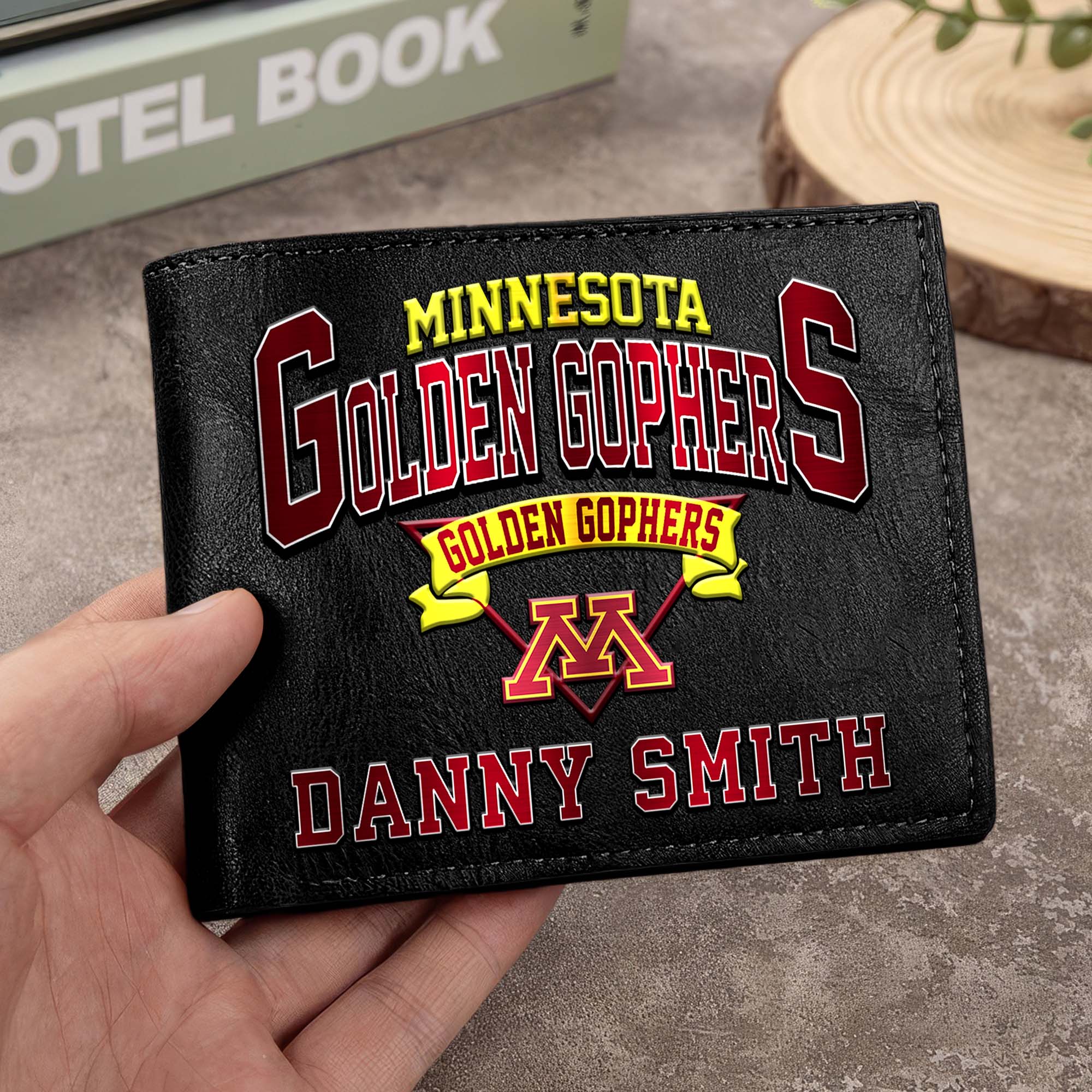 Minnesota Golden Gophers Men Wallet Custom Your Name, Football Team Men Wallet For Fans, Gifts For Football Lovers EHIVM-02261050