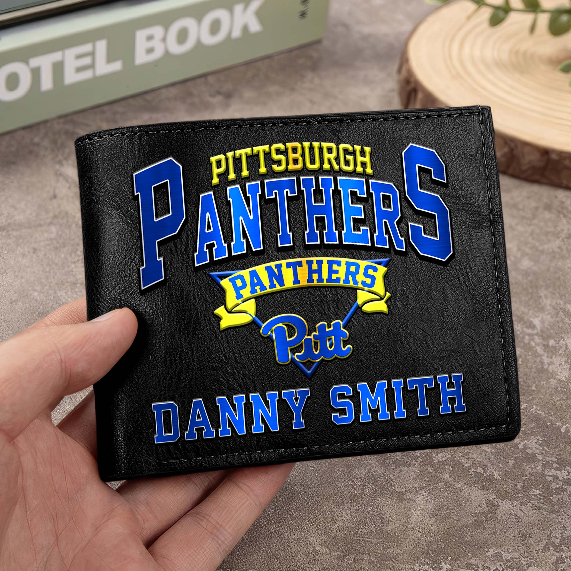 Pittsburgh Panthers Men Wallet Custom Your Name, Football Team Men Wallet For Fans, Gifts For Football Lovers EHIVM-02261050