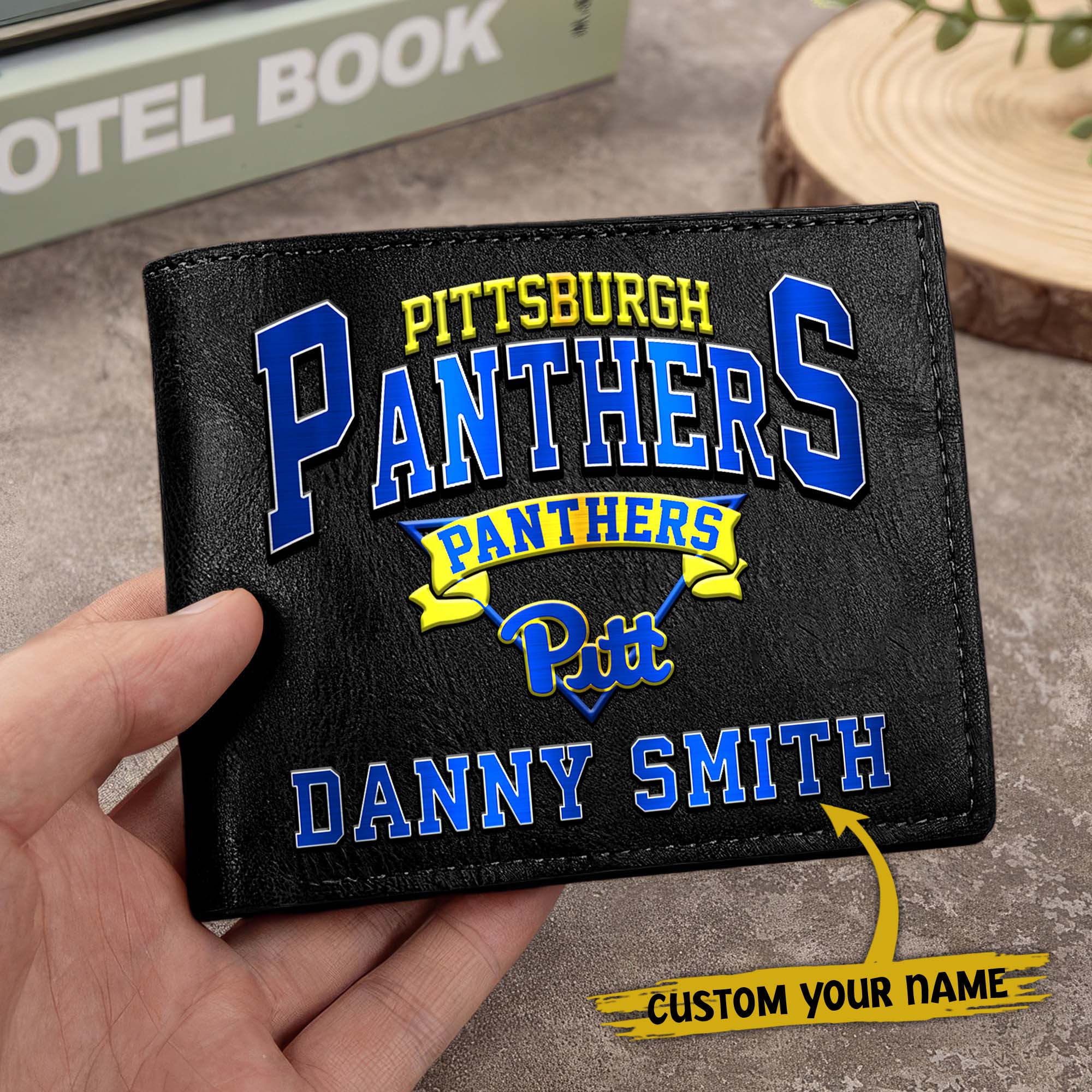 Alternative view of Pittsburgh Panthers Men Wallet Custom Your Name, Football Team Men Wallet For Fans, Gifts For Football Lovers EHIVM-02261050