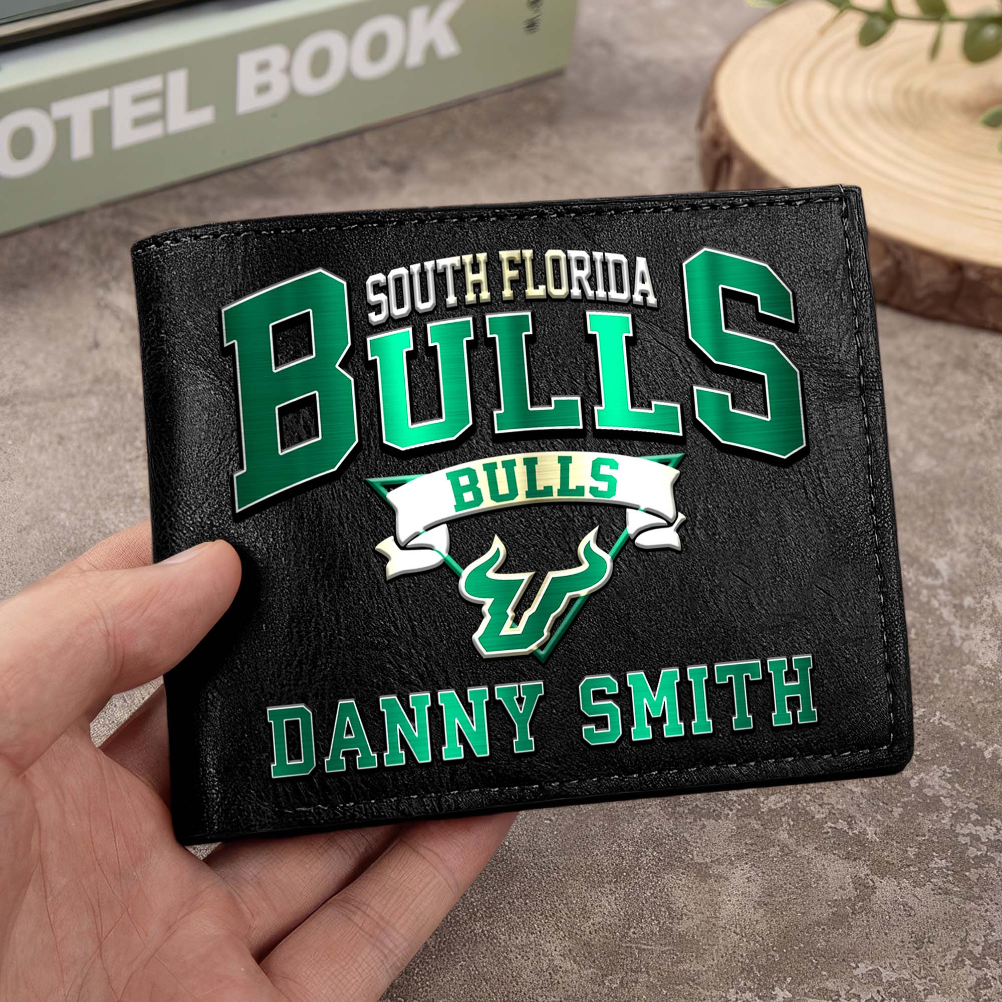 South Florida Bulls Men Wallet Custom Your Name, Football Team Men Wallet For Fans, Gifts For Football Lovers EHIVM-02261050
