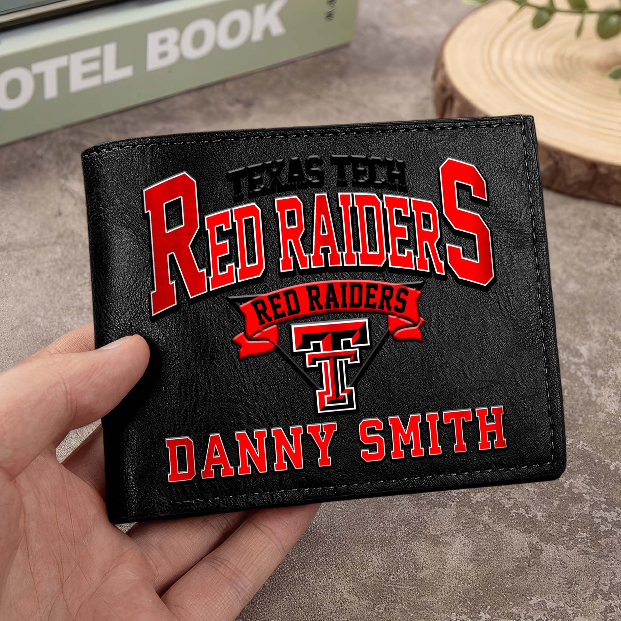 Texas Tech Red Raiders Men Wallet Custom Your Name, Football Team Men Wallet For Fans, Gifts For Football Lovers EHIVM-02261050