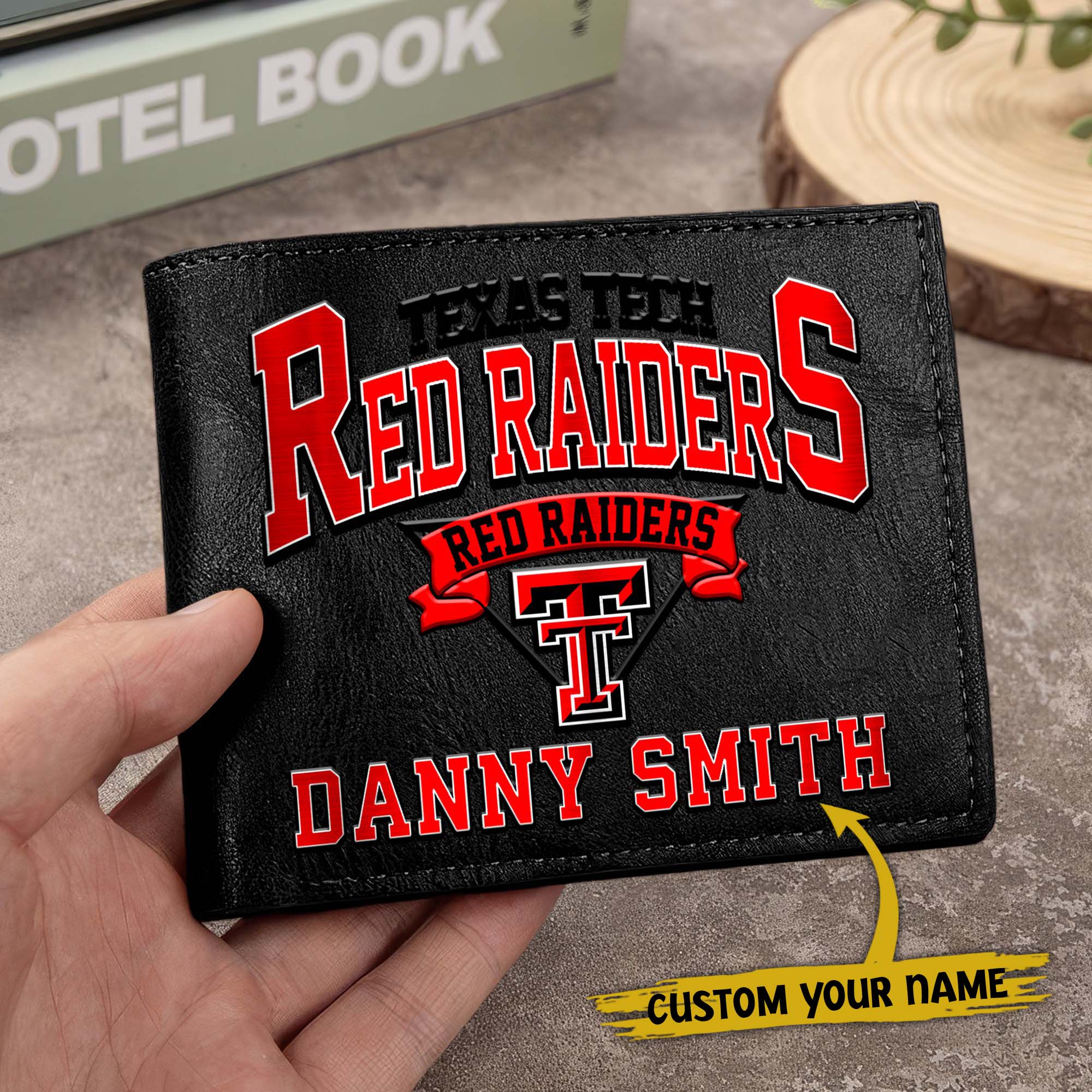 Alternative view of Texas Tech Red Raiders Men Wallet Custom Your Name, Football Team Men Wallet For Fans, Gifts For Football Lovers EHIVM-02261050