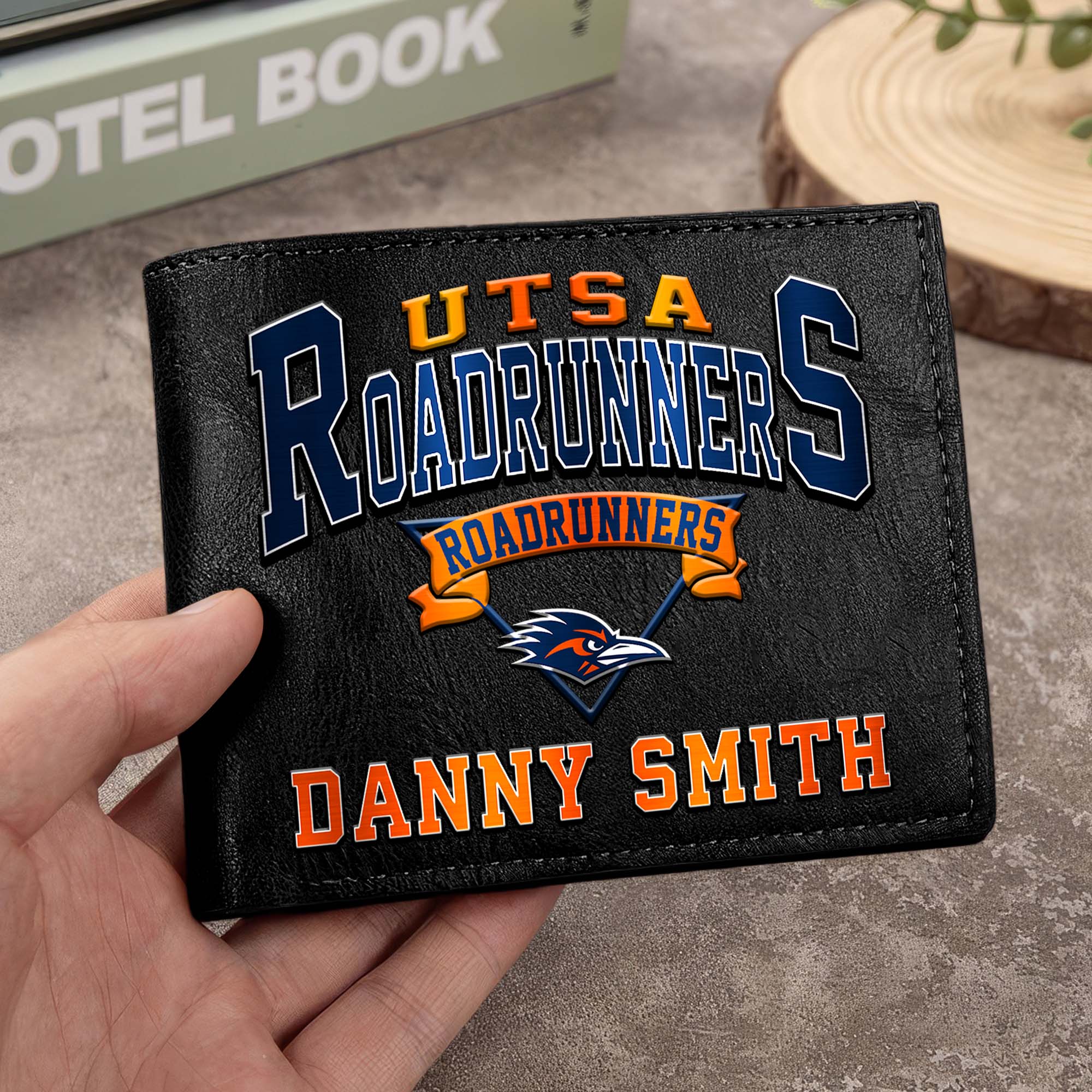 UTSA Roadrunners Men Wallet Custom Your Name, Football Team Men Wallet For Fans, Gifts For Football Lovers EHIVM-02261050