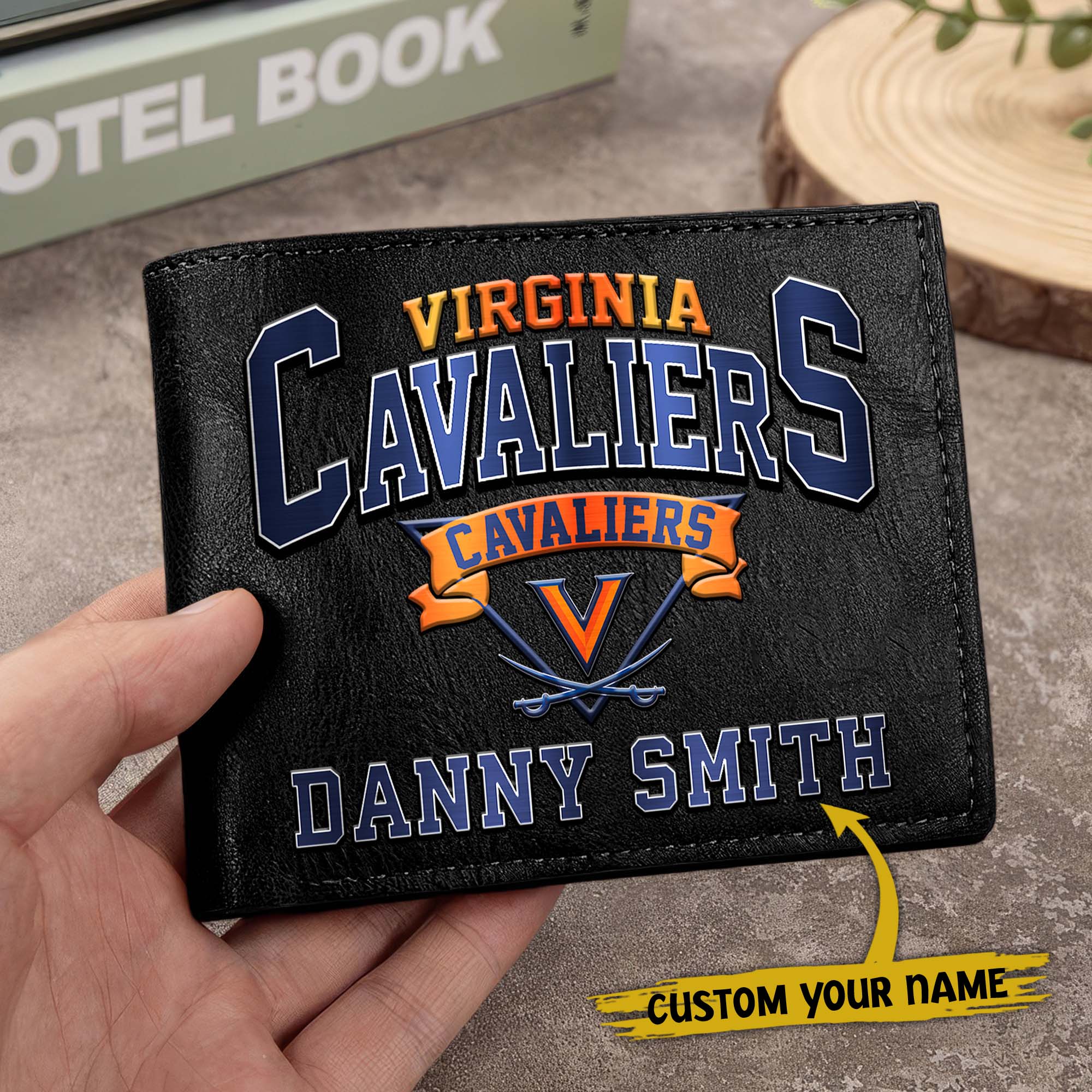 Alternative view of Virginia Cavaliers Men Wallet Custom Your Name, Football Team Men Wallet For Fans, Gifts For Football Lovers EHIVM-02261050