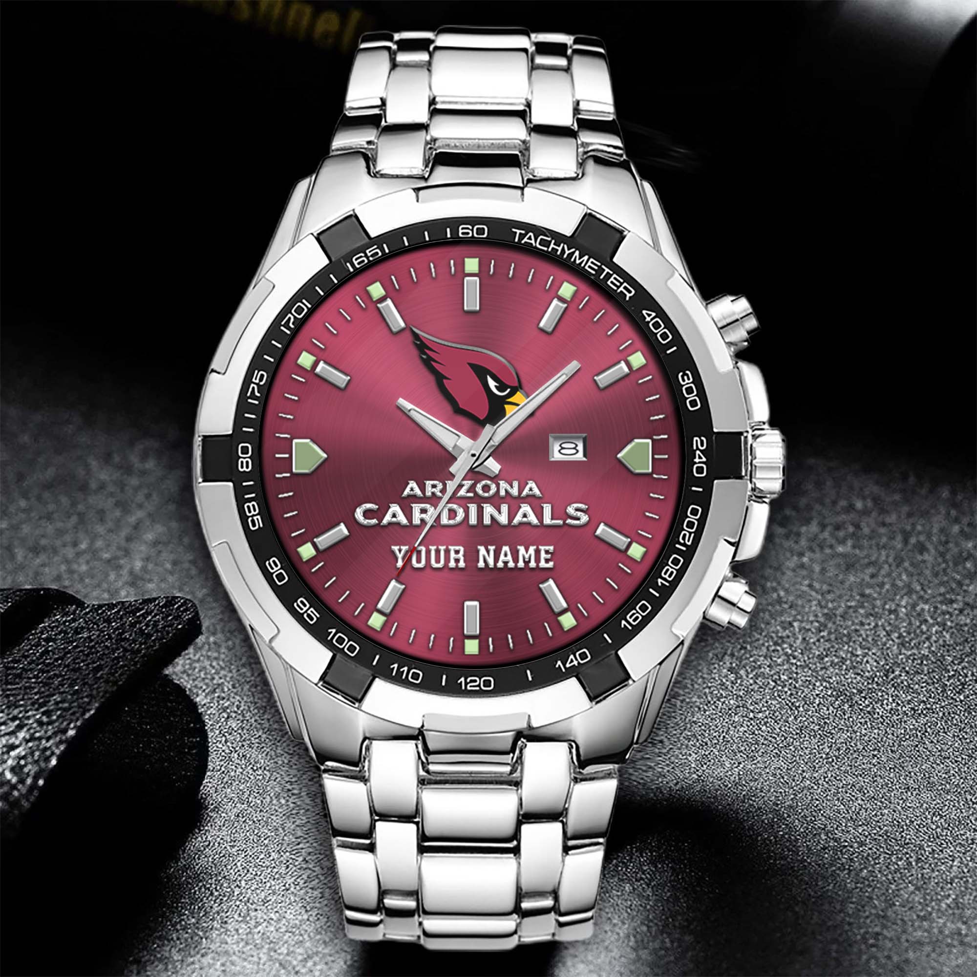 Alternative view of Arizona Cardinals Alloy Men Quartz Watch Custom Your Name, Sport Men Watch, FootBall Fan Gifts EHIVM-0213860