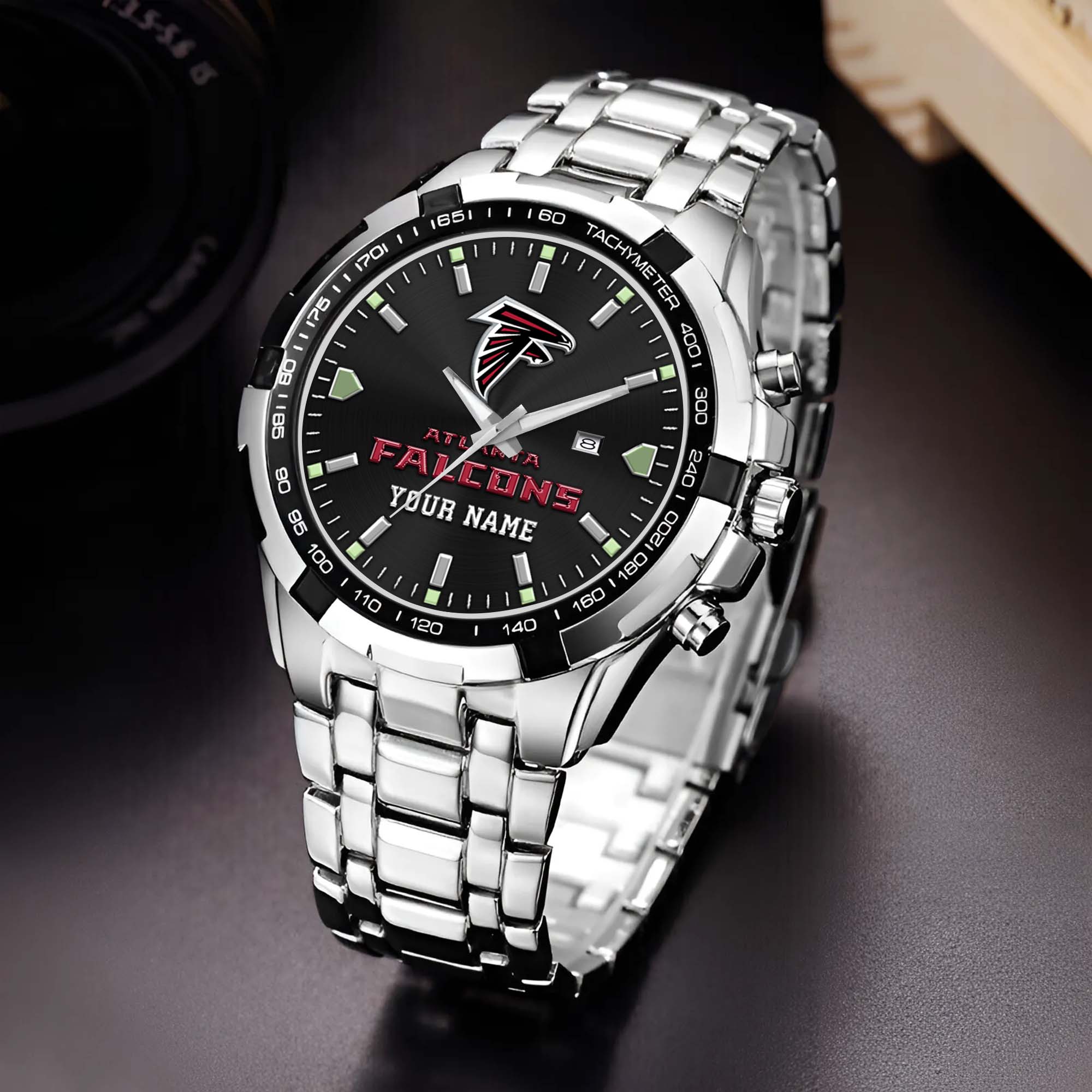 Atlanta Falcons Alloy Men Quartz Watch Custom Your Name, Sport Men Watch, FootBall Fan Gifts EHIVM-0213860