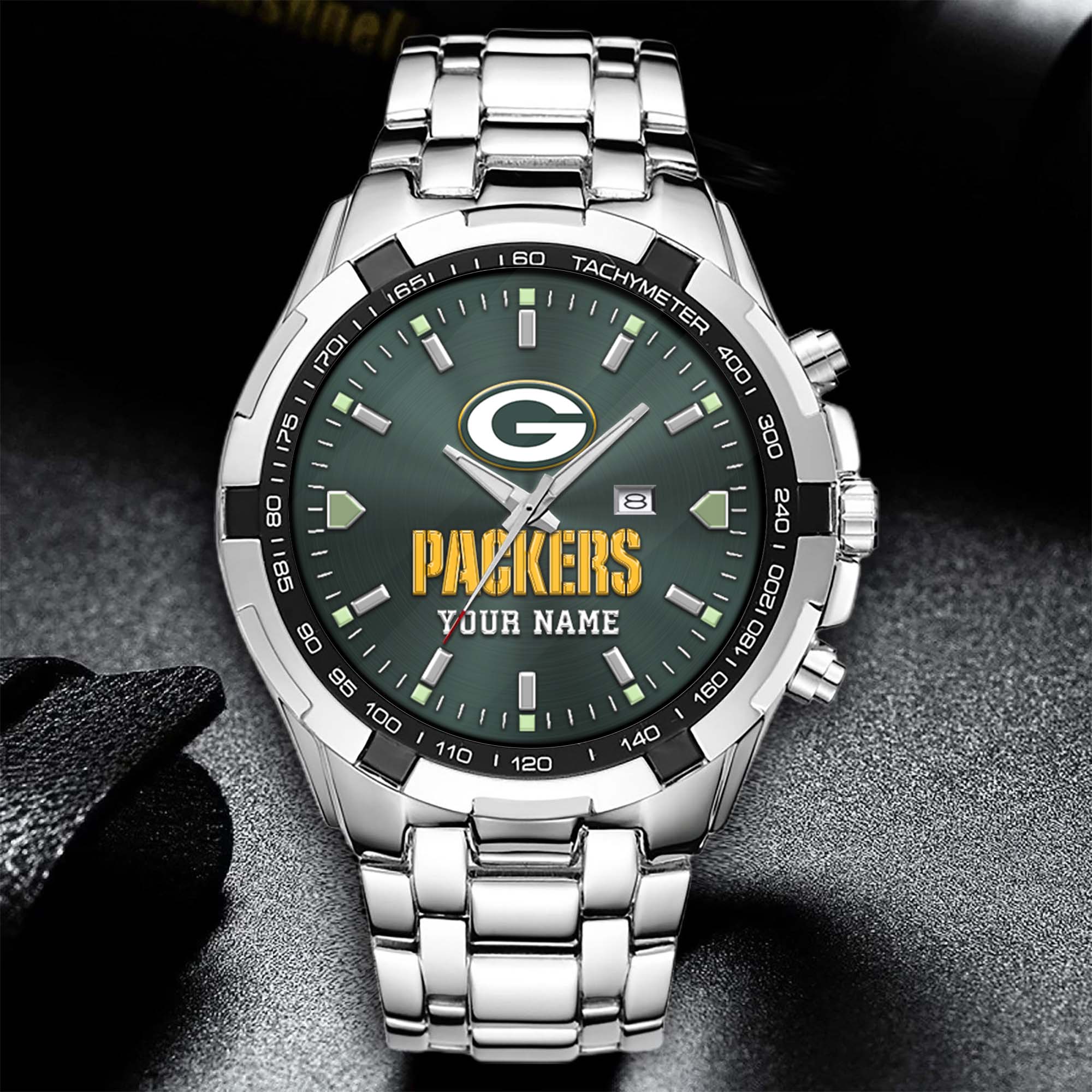 Alternative view of Green Bay Packers Alloy Men Quartz Watch Custom Your Name, Sport Men Watch, FootBall Fan Gifts EHIVM-0213860