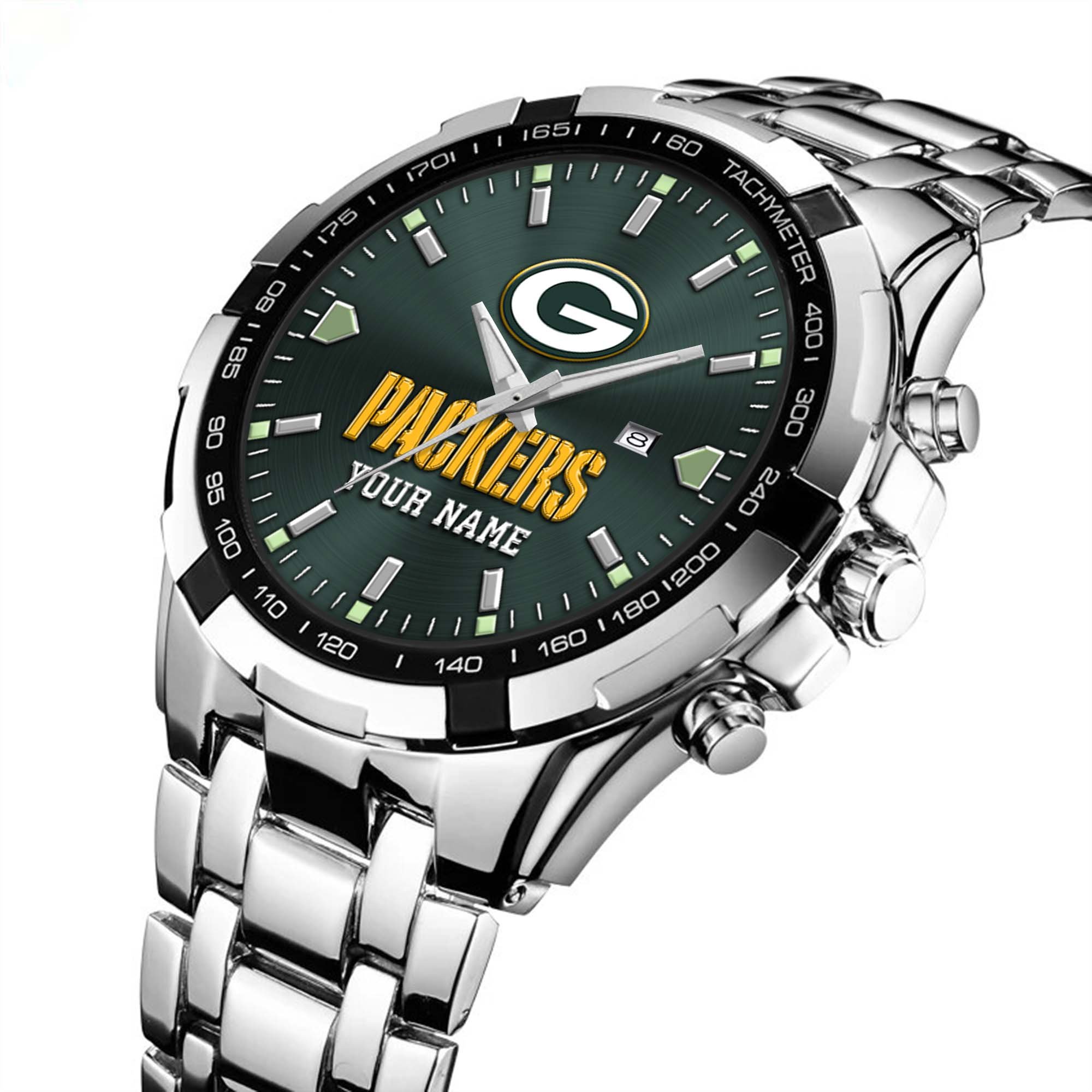 Green Bay Packers Alloy Men Quartz Watch Custom Your Name, Sport Men Watch, FootBall Fan Gifts EHIVM-0213860 - Image 5