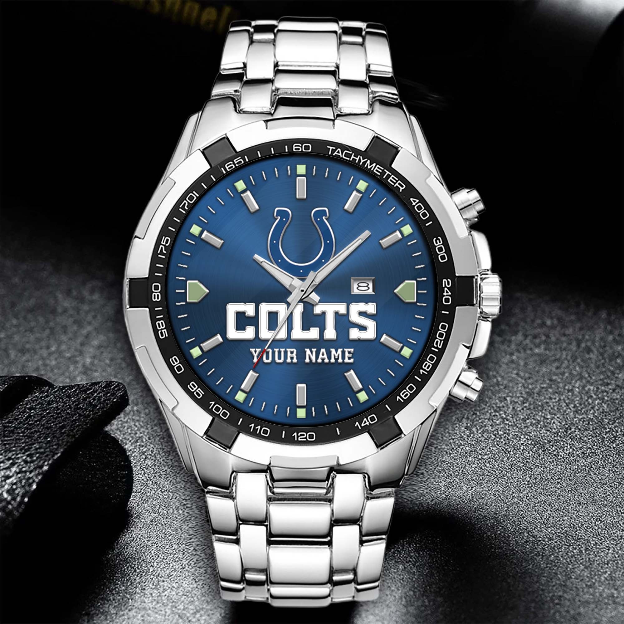 Alternative view of Indianapolis Colts Alloy Men Quartz Watch Custom Your Name, Sport Men Watch, FootBall Fan Gifts EHIVM-0213860