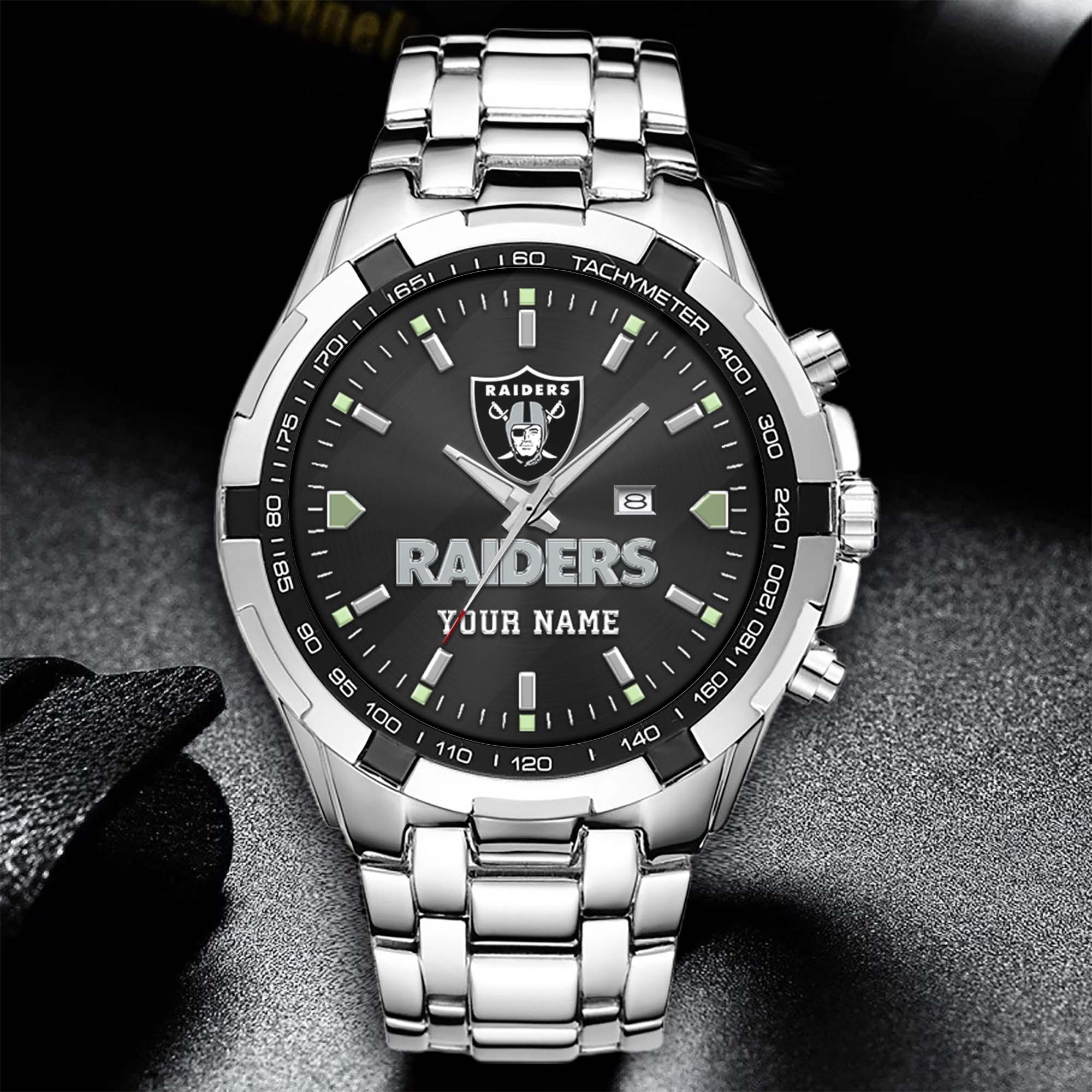 Alternative view of Las Vegas Raiders Alloy Men Quartz Watch Custom Your Name, Sport Men Watch, FootBall Fan Gifts EHIVM-0213860