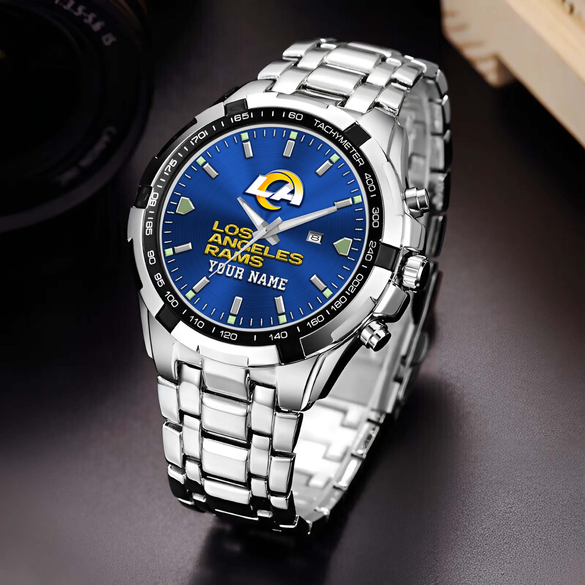 Los Angeles Rams Alloy Men Quartz Watch Custom Your Name, Sport Men Watch, FootBall Fan Gifts EHIVM-0213860
