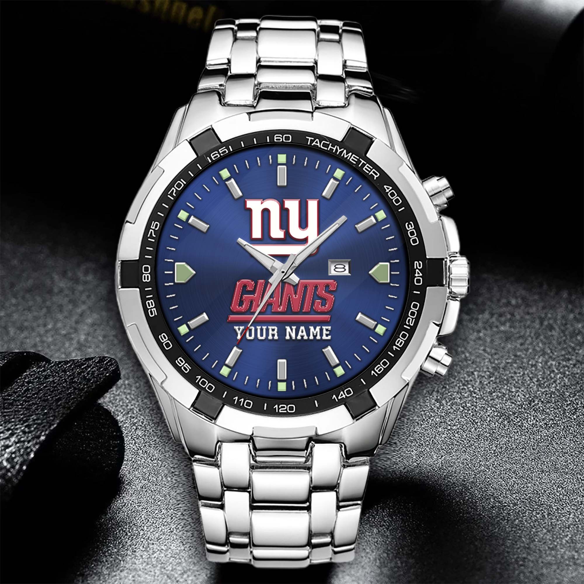 Alternative view of New York Giants Alloy Men Quartz Watch Custom Your Name, Sport Men Watch, FootBall Fan Gifts EHIVM-0213860