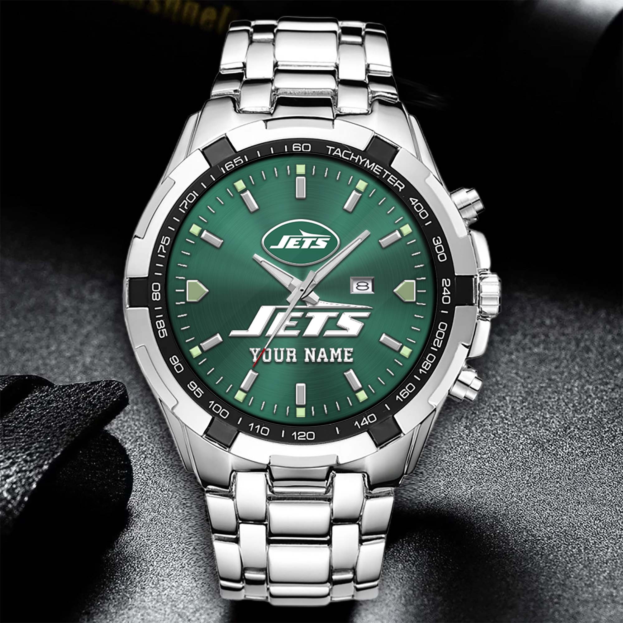 Alternative view of New York Jets Alloy Men Quartz Watch Custom Your Name, Sport Men Watch, FootBall Fan Gifts EHIVM-0213860