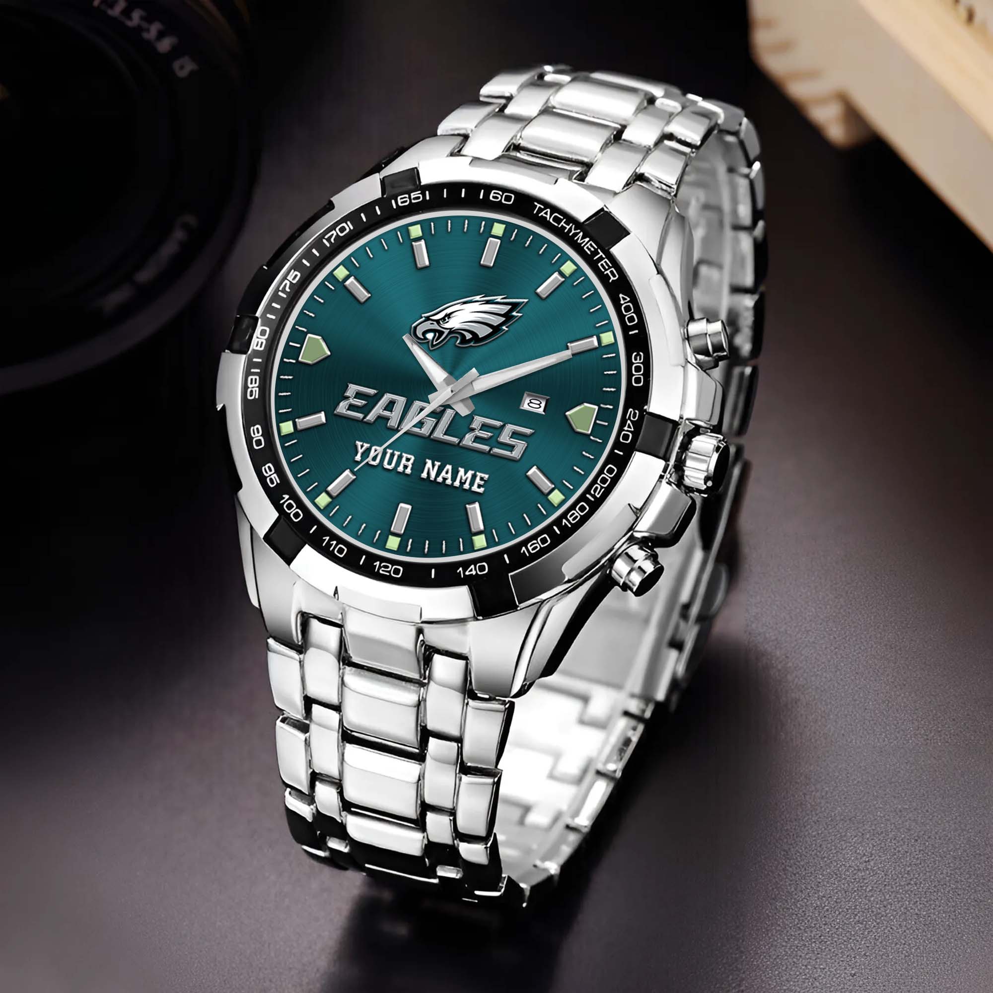 Philadelphia Eagles Alloy Men Quartz Watch Custom Your Name, Sport Men Watch, FootBall Fan Gifts EHIVM-0213860