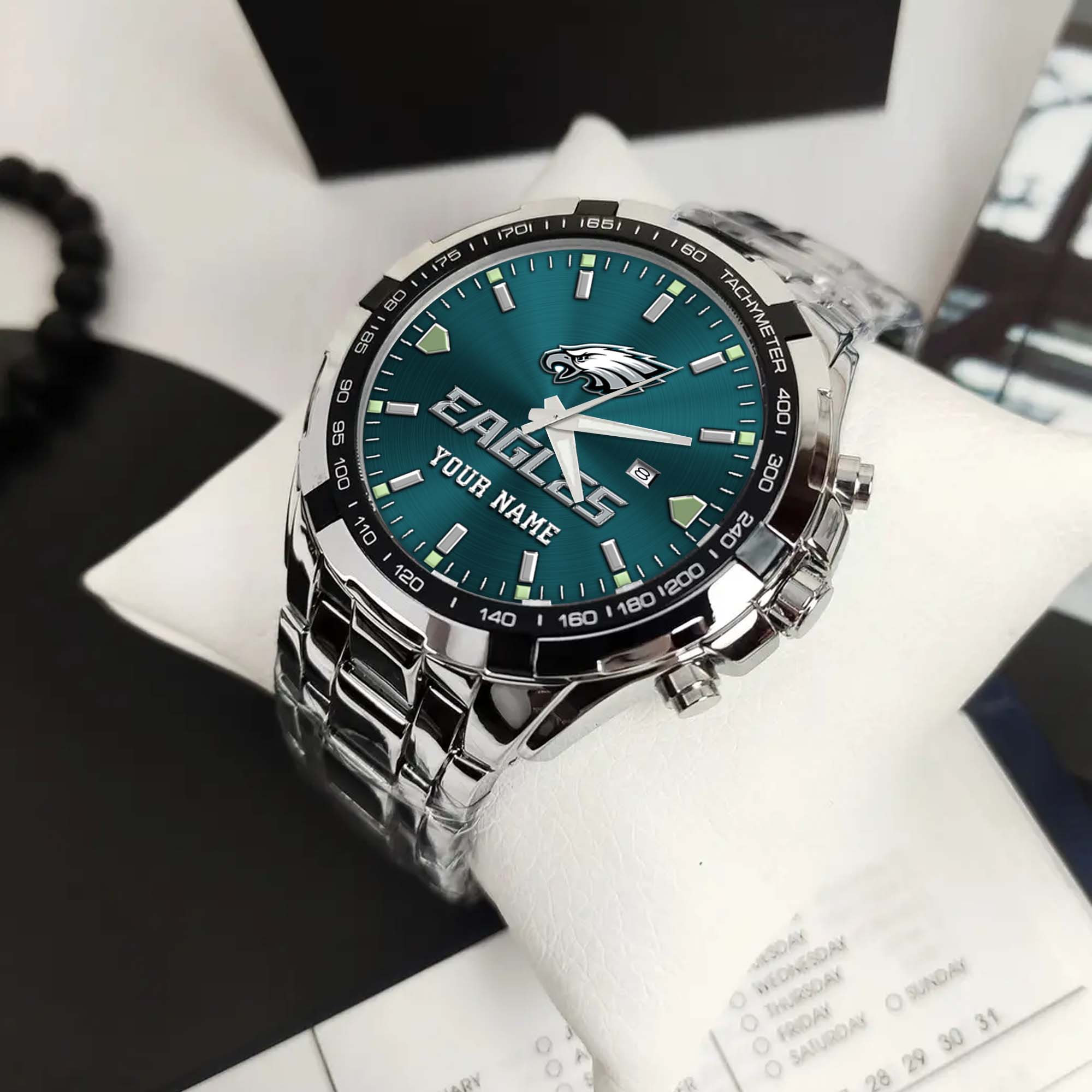 Philadelphia Eagles Alloy Men Quartz Watch Custom Your Name, Sport Men Watch, FootBall Fan Gifts EHIVM-0213860 - Image 3