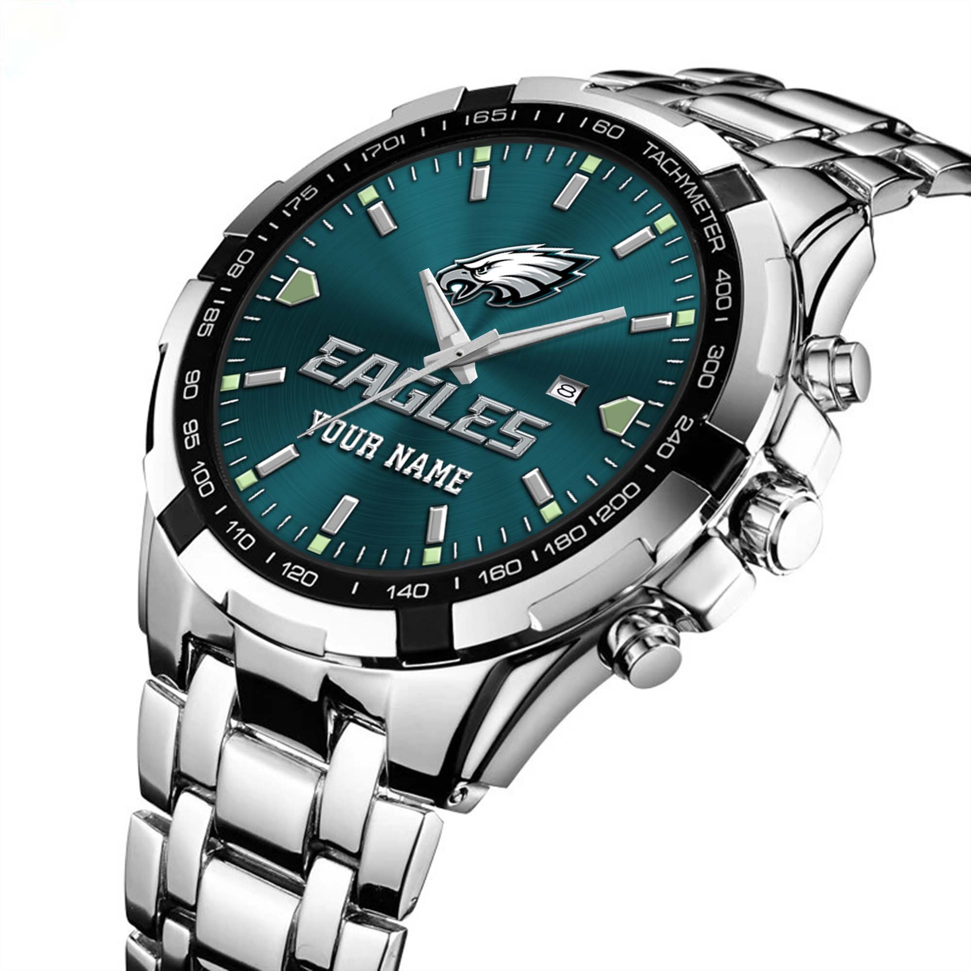 Philadelphia Eagles Alloy Men Quartz Watch Custom Your Name, Sport Men Watch, FootBall Fan Gifts EHIVM-0213860 - Image 5