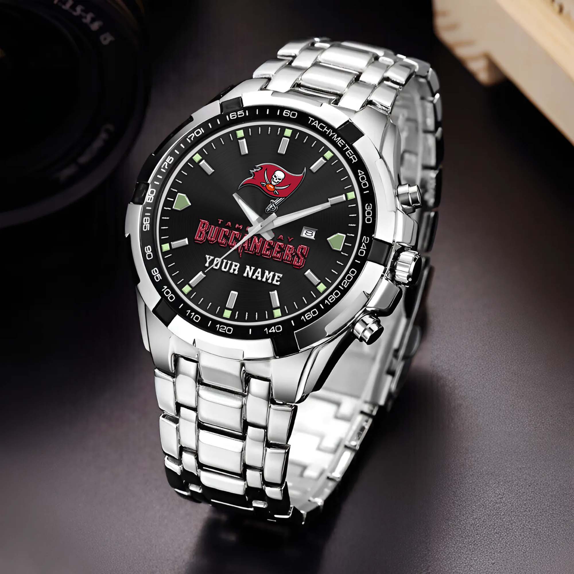 Tampa Bay Buccaneers Alloy Men Quartz Watch Custom Your Name, Sport Men Watch, FootBall Fan Gifts EHIVM-0213860