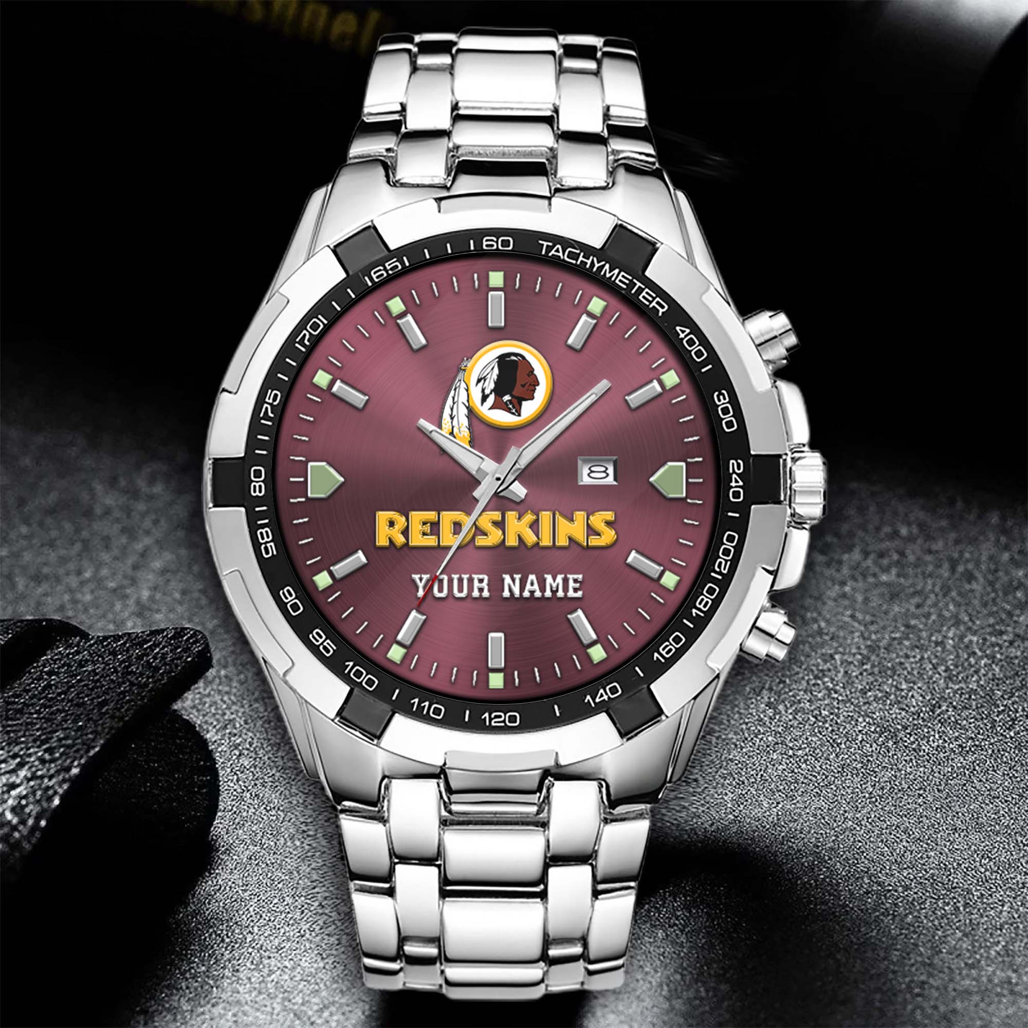 Alternative view of Washington Redskins Alloy Men Quartz Watch Custom Your Name, Sport Men Watch, FootBall Fan Gifts EHIVM-0213860
