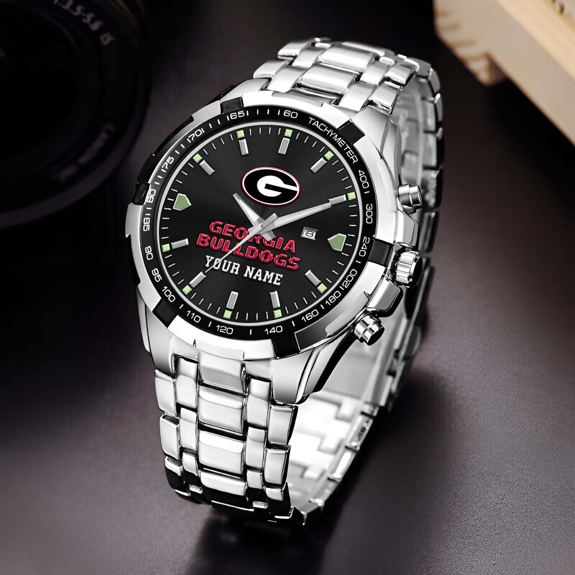 Georgia Bulldogs Alloy Men Quartz Watch Custom Your Name, Sport Men Watch, FootBall Fan Gifts EHIVM-02261048