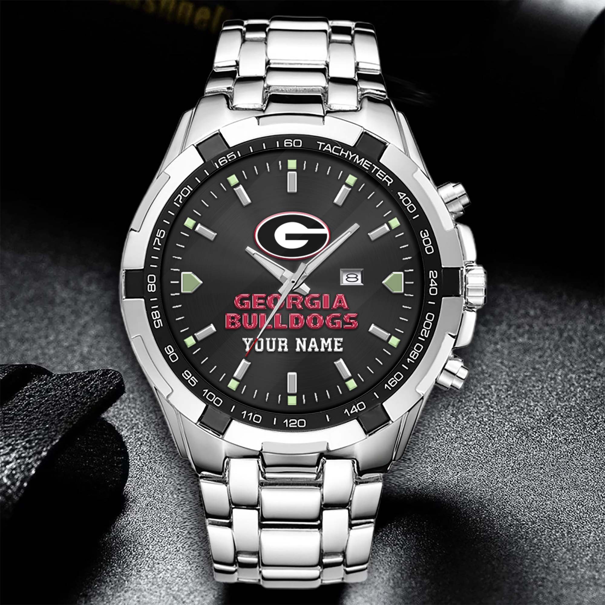 Alternative view of Georgia Bulldogs Alloy Men Quartz Watch Custom Your Name, Sport Men Watch, FootBall Fan Gifts EHIVM-02261048