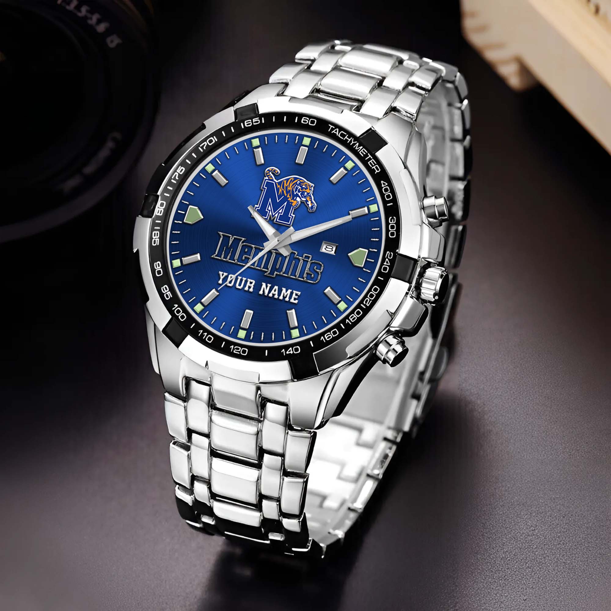 Memphis Tigers Alloy Men Quartz Watch Custom Your Name, Sport Men Watch, FootBall Fan Gifts EHIVM-02261048