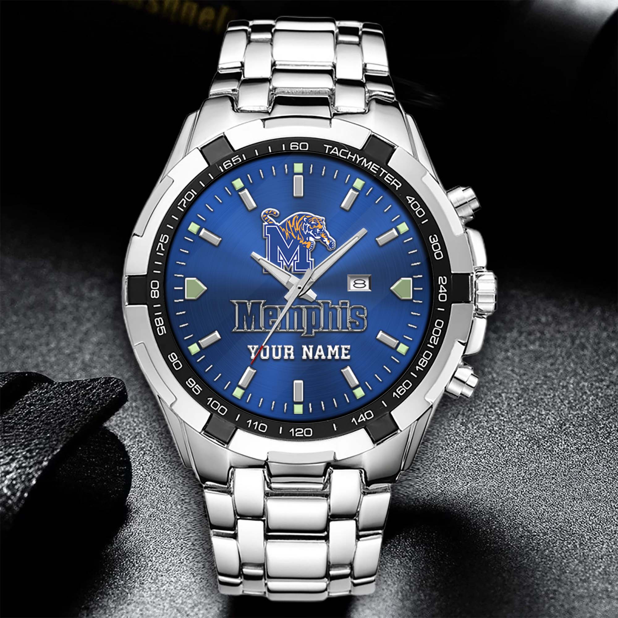 Alternative view of Memphis Tigers Alloy Men Quartz Watch Custom Your Name, Sport Men Watch, FootBall Fan Gifts EHIVM-02261048