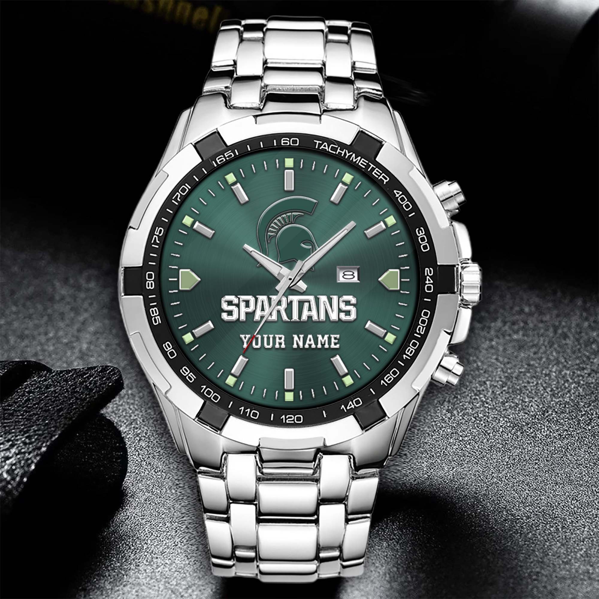 Alternative view of Michigan State Spartans Alloy Men Quartz Watch Custom Your Name, Sport Men Watch, FootBall Fan Gifts EHIVM-02261048