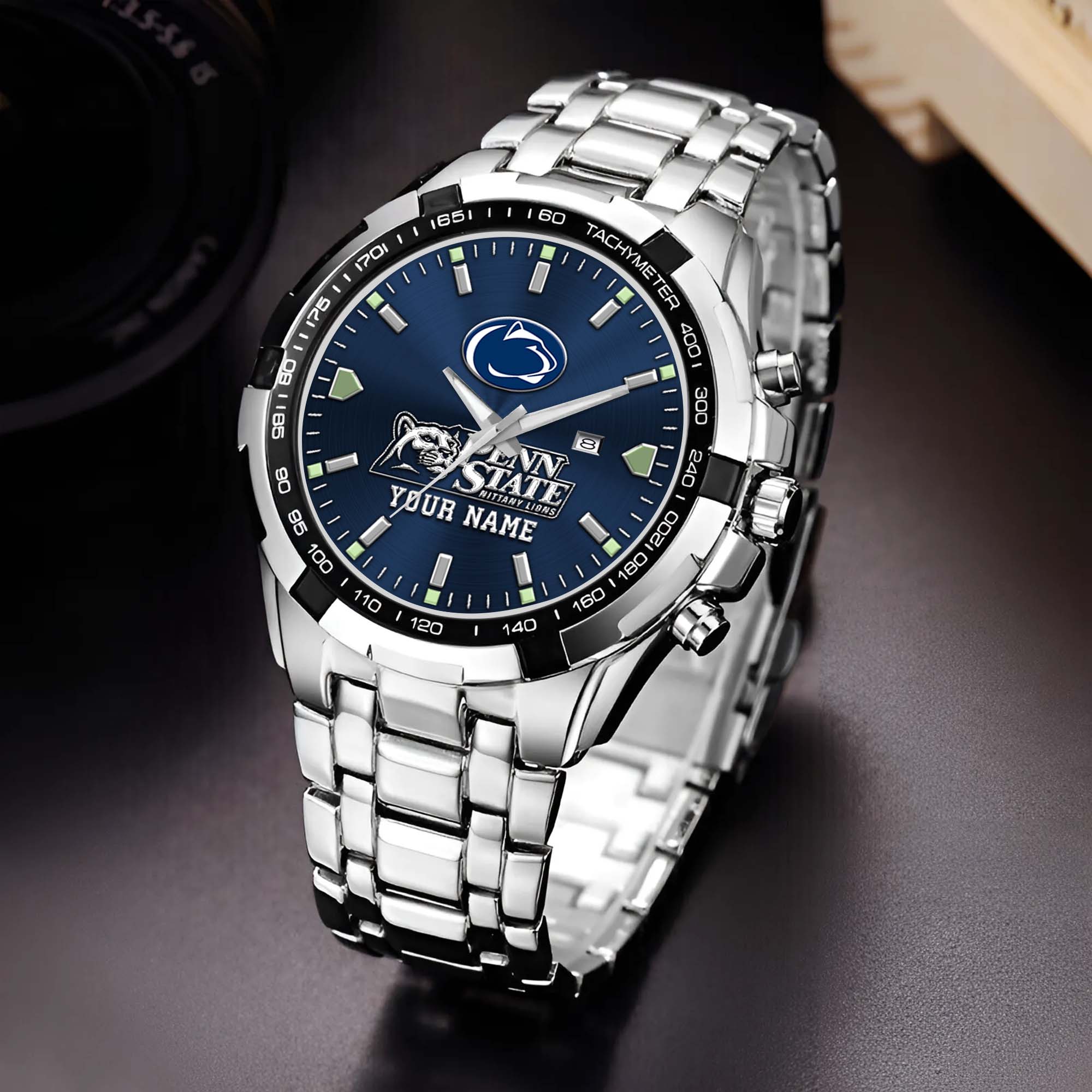 Penn State Nittany Lions Alloy Men Quartz Watch Custom Your Name, Sport Men Watch, FootBall Fan Gifts EHIVM-02261048
