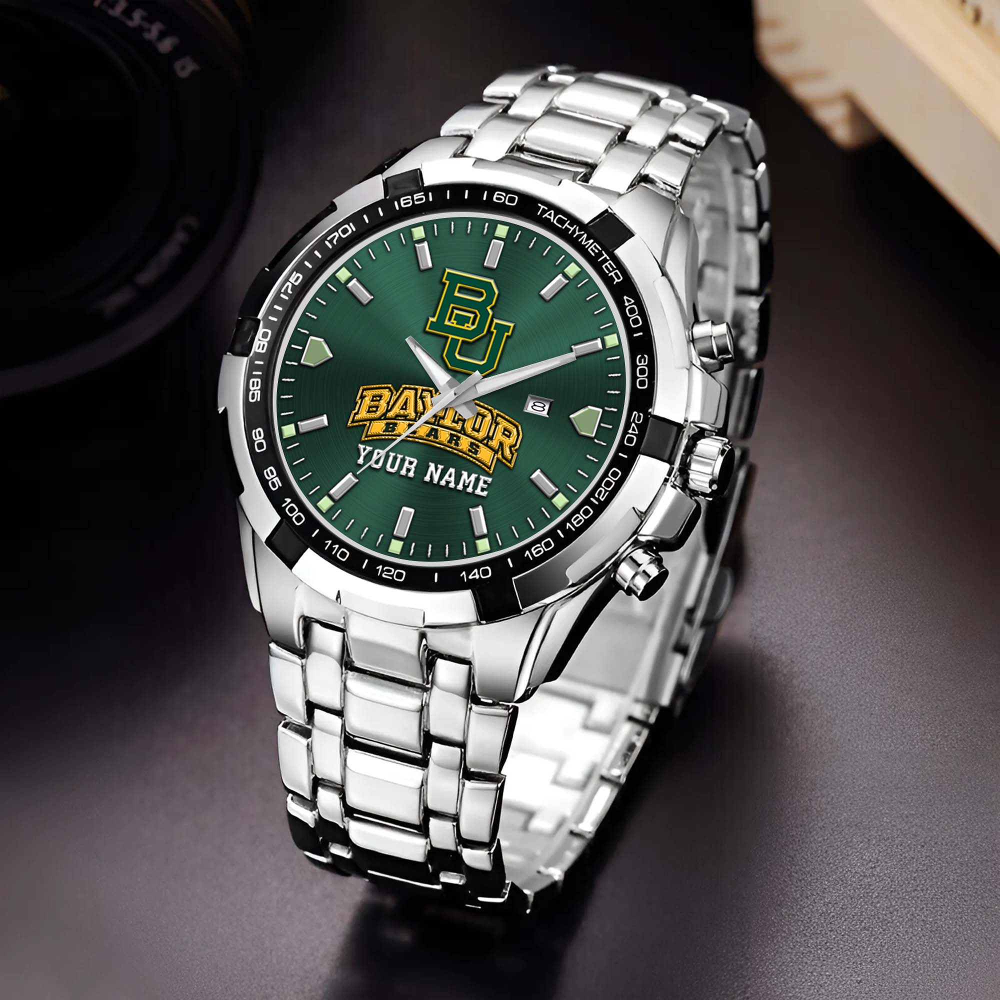 Baylor Bears Alloy Men Quartz Watch Custom Your Name, Sport Men Watch, FootBall Fan Gifts EHIVM-02261048