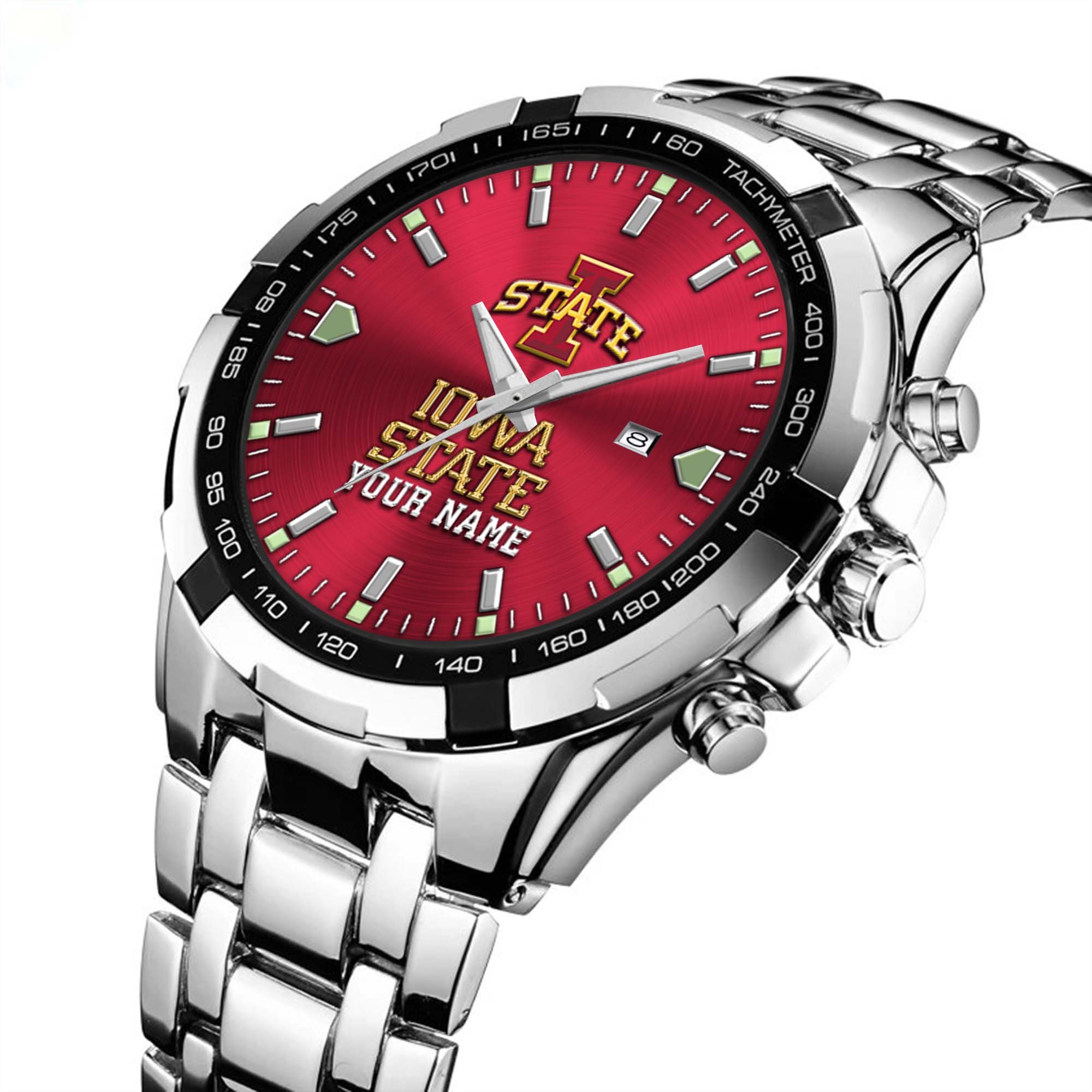 Iowa State Cyclones Alloy Men Quartz Watch Custom Your Name, Sport Men Watch, FootBall Fan Gifts EHIVM-02261048 - Image 5