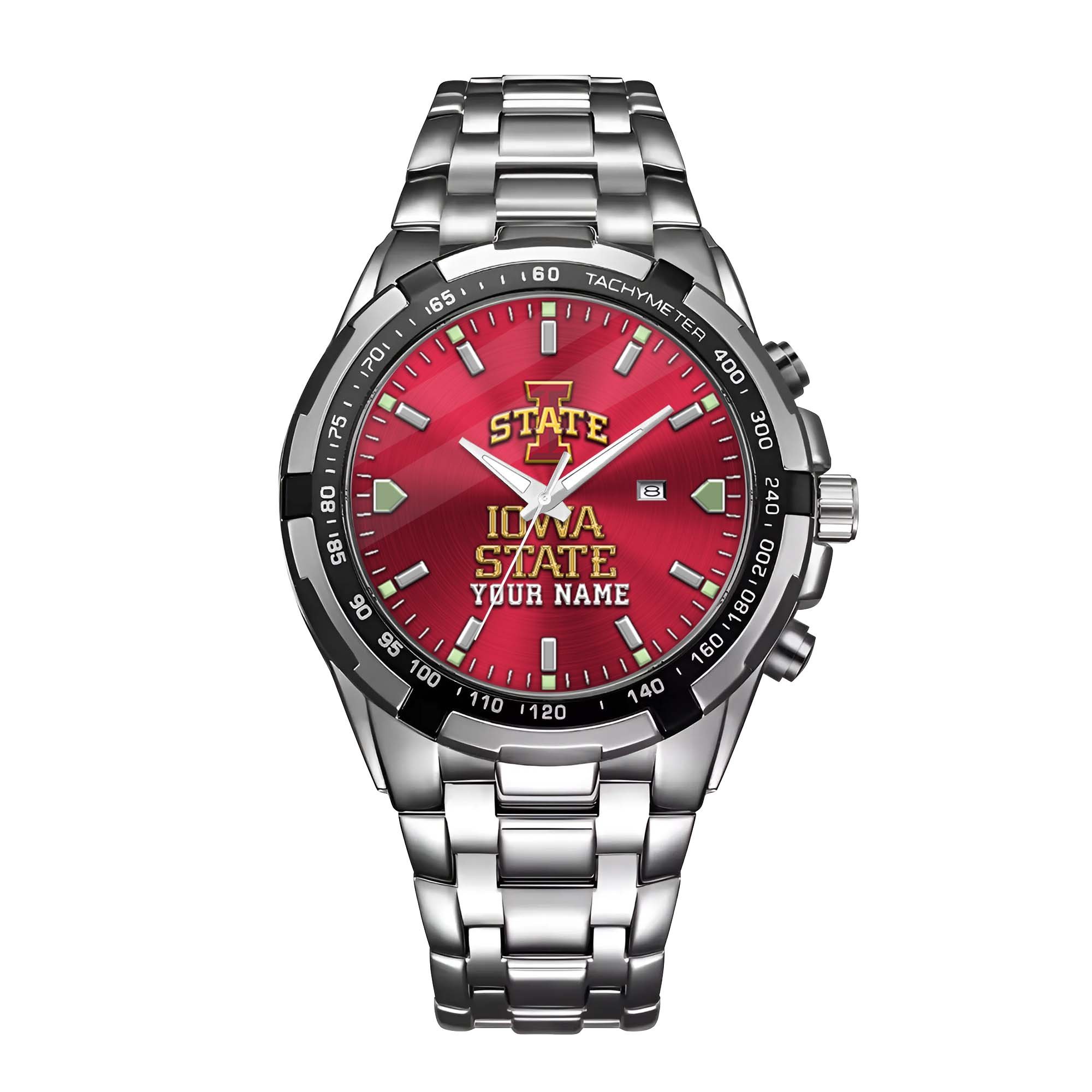 Iowa State Cyclones Alloy Men Quartz Watch Custom Your Name, Sport Men Watch, FootBall Fan Gifts EHIVM-02261048 - Image 7
